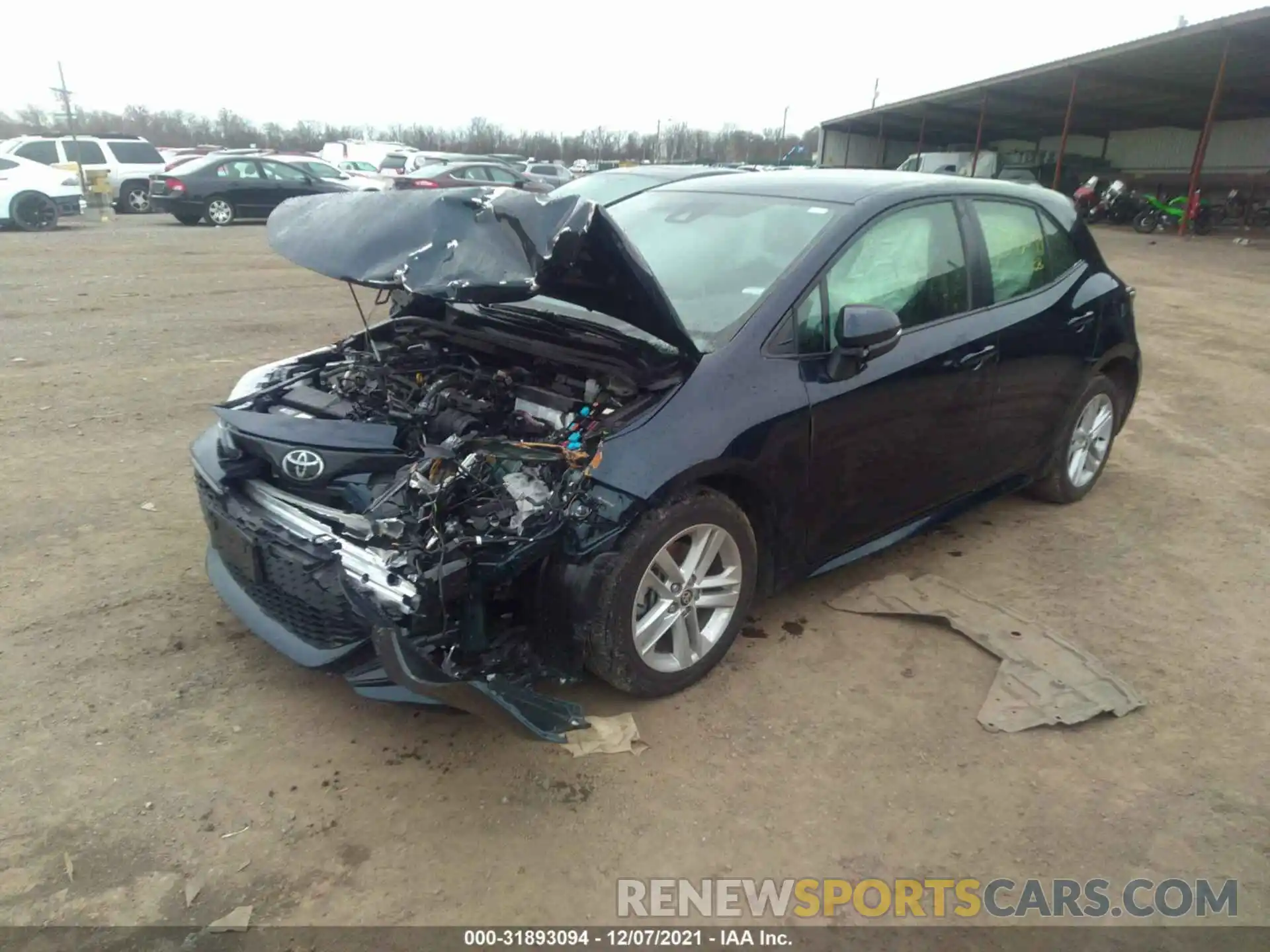 2 Photograph of a damaged car JTNK4RBE2K3060692 TOYOTA COROLLA HATCHBACK 2019