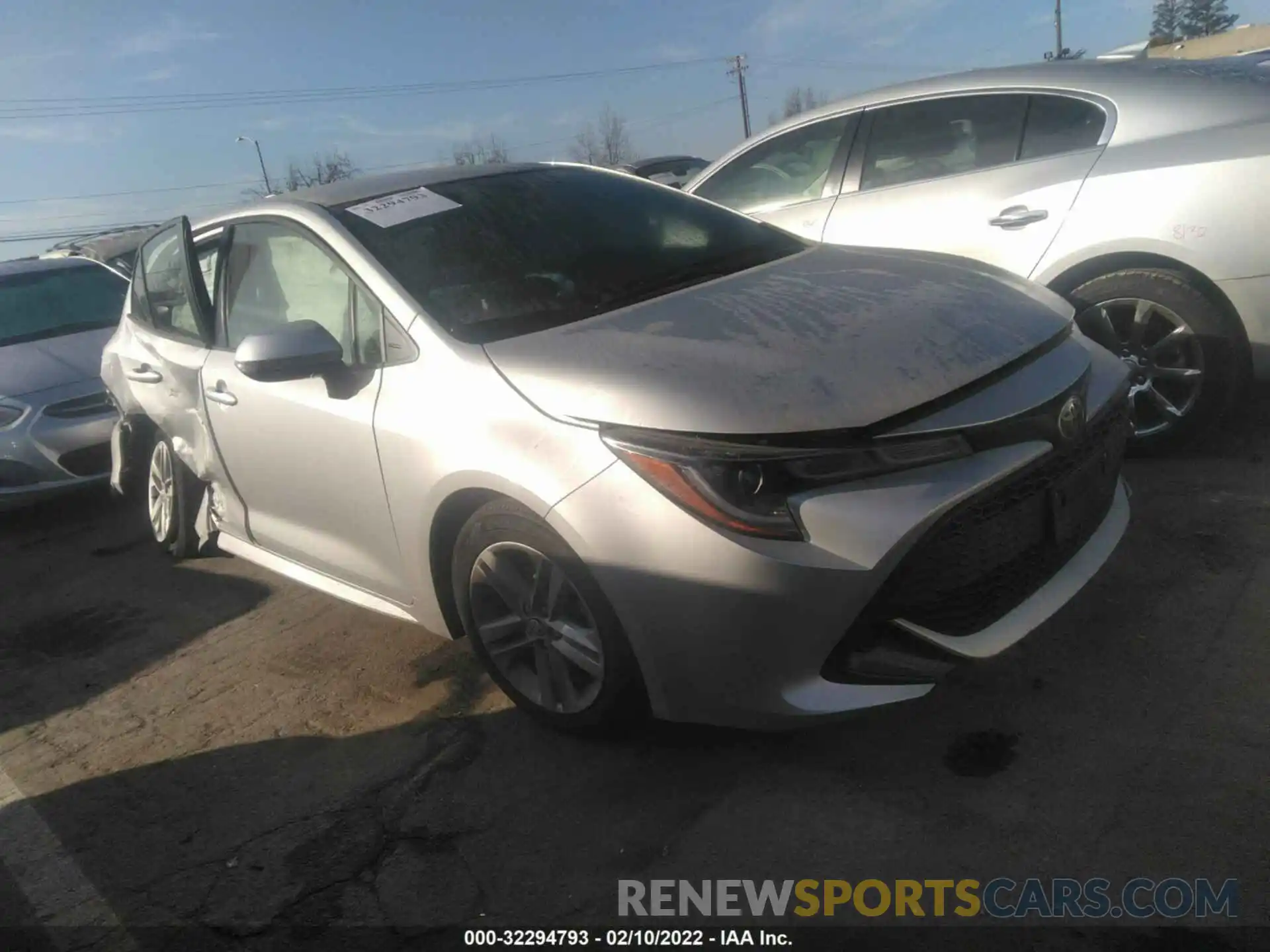 1 Photograph of a damaged car JTNK4RBE2K3064824 TOYOTA COROLLA HATCHBACK 2019