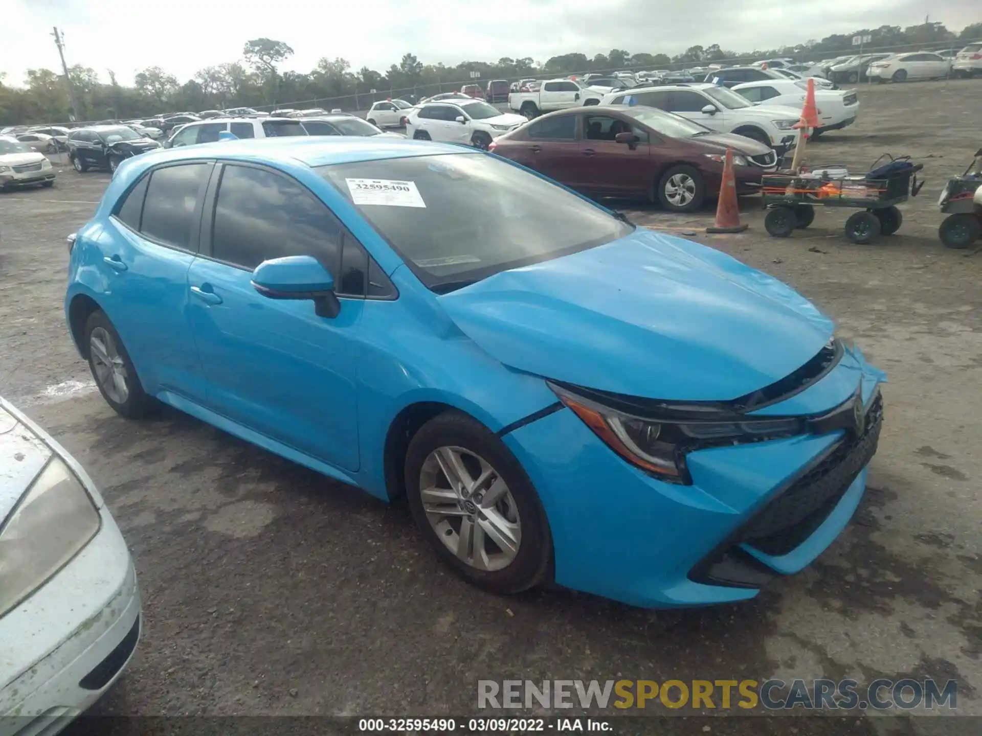 1 Photograph of a damaged car JTNK4RBE2K3068582 TOYOTA COROLLA HATCHBACK 2019