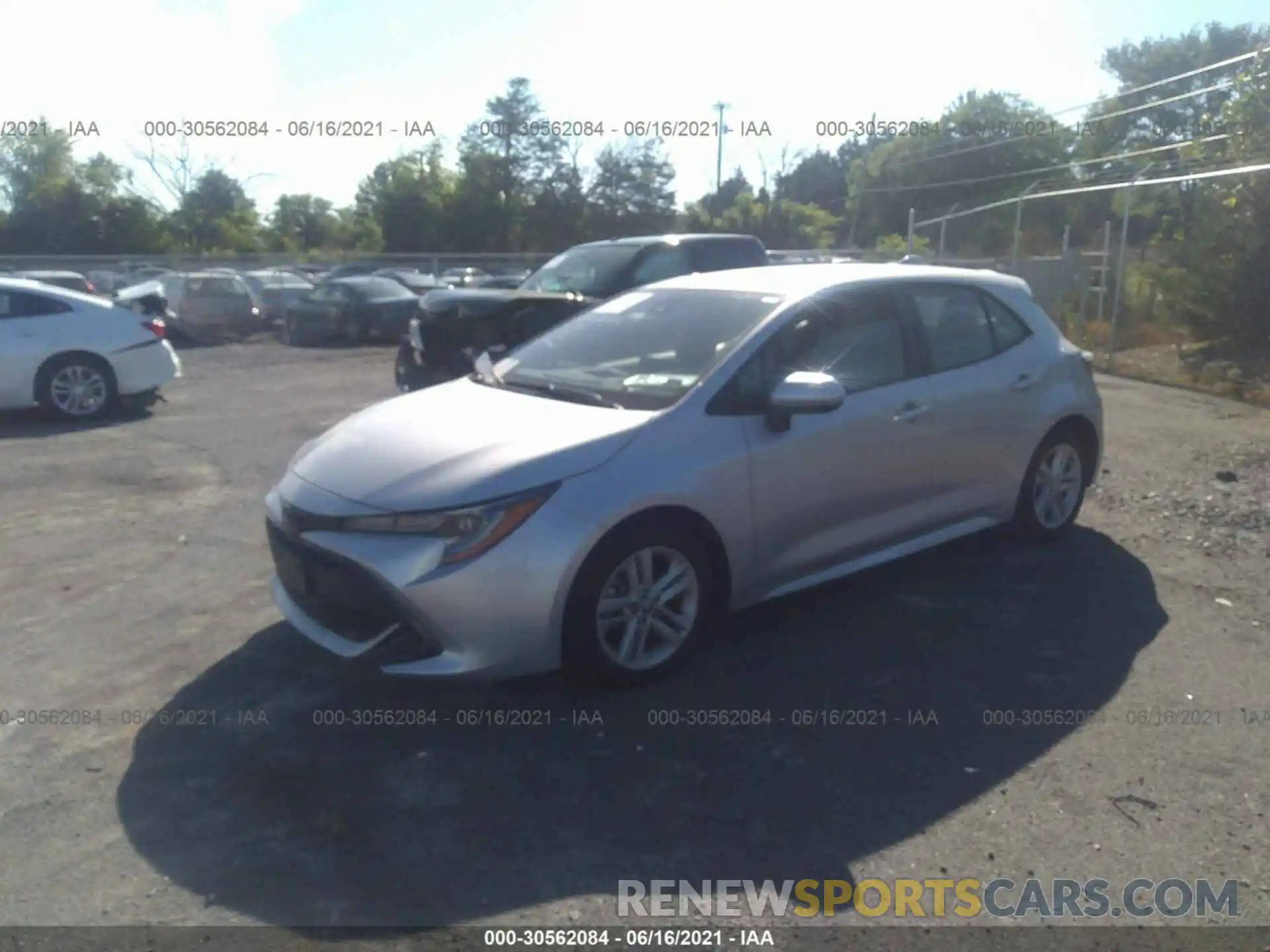 2 Photograph of a damaged car JTNK4RBE2K3069926 TOYOTA COROLLA HATCHBACK 2019