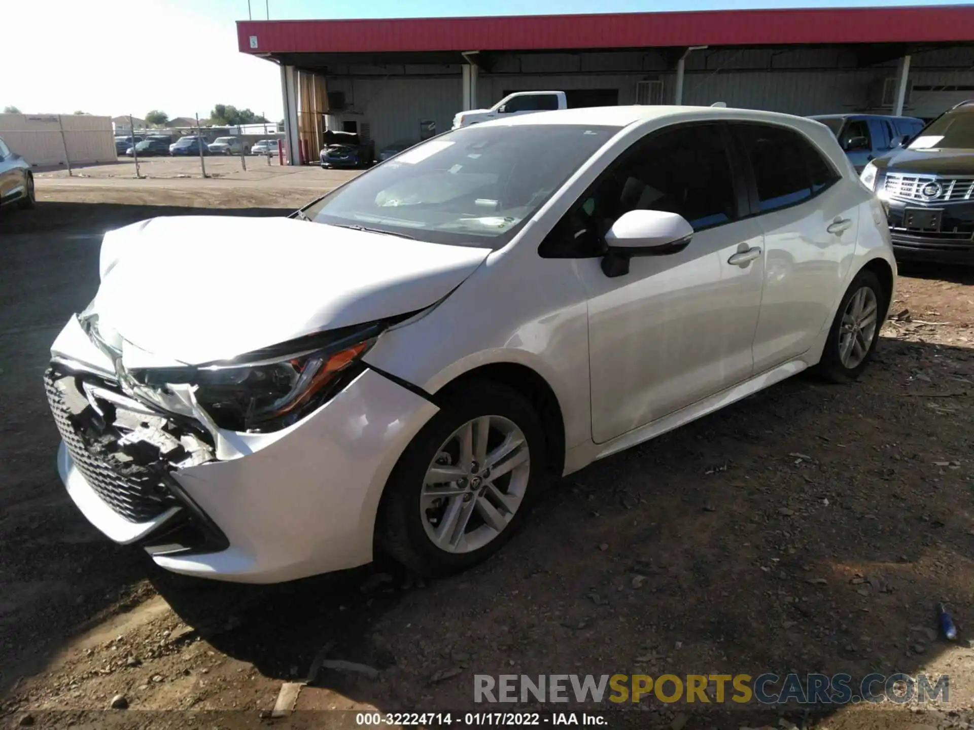 2 Photograph of a damaged car JTNK4RBE2K3071577 TOYOTA COROLLA HATCHBACK 2019