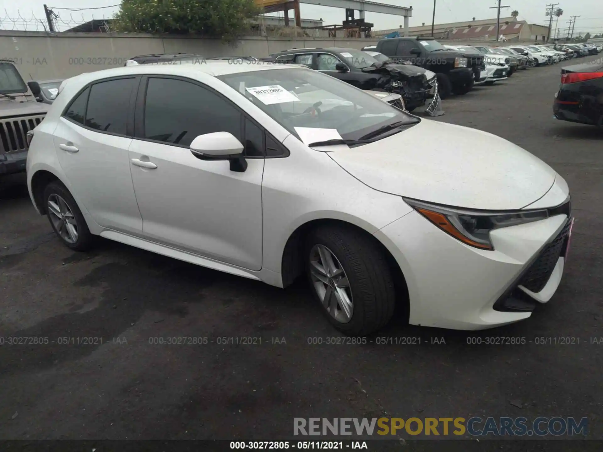 1 Photograph of a damaged car JTNK4RBE3K3000632 TOYOTA COROLLA HATCHBACK 2019