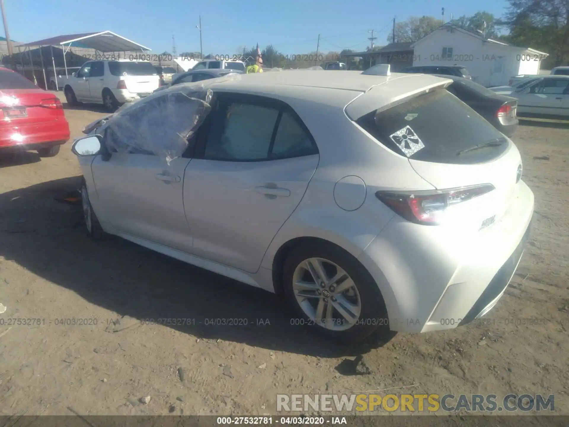 3 Photograph of a damaged car JTNK4RBE3K3004924 TOYOTA COROLLA HATCHBACK 2019