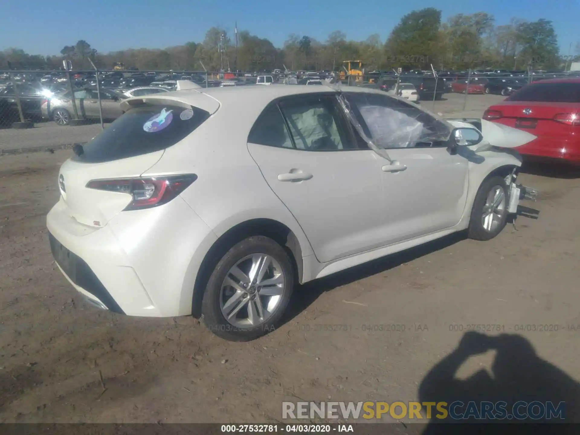 4 Photograph of a damaged car JTNK4RBE3K3004924 TOYOTA COROLLA HATCHBACK 2019