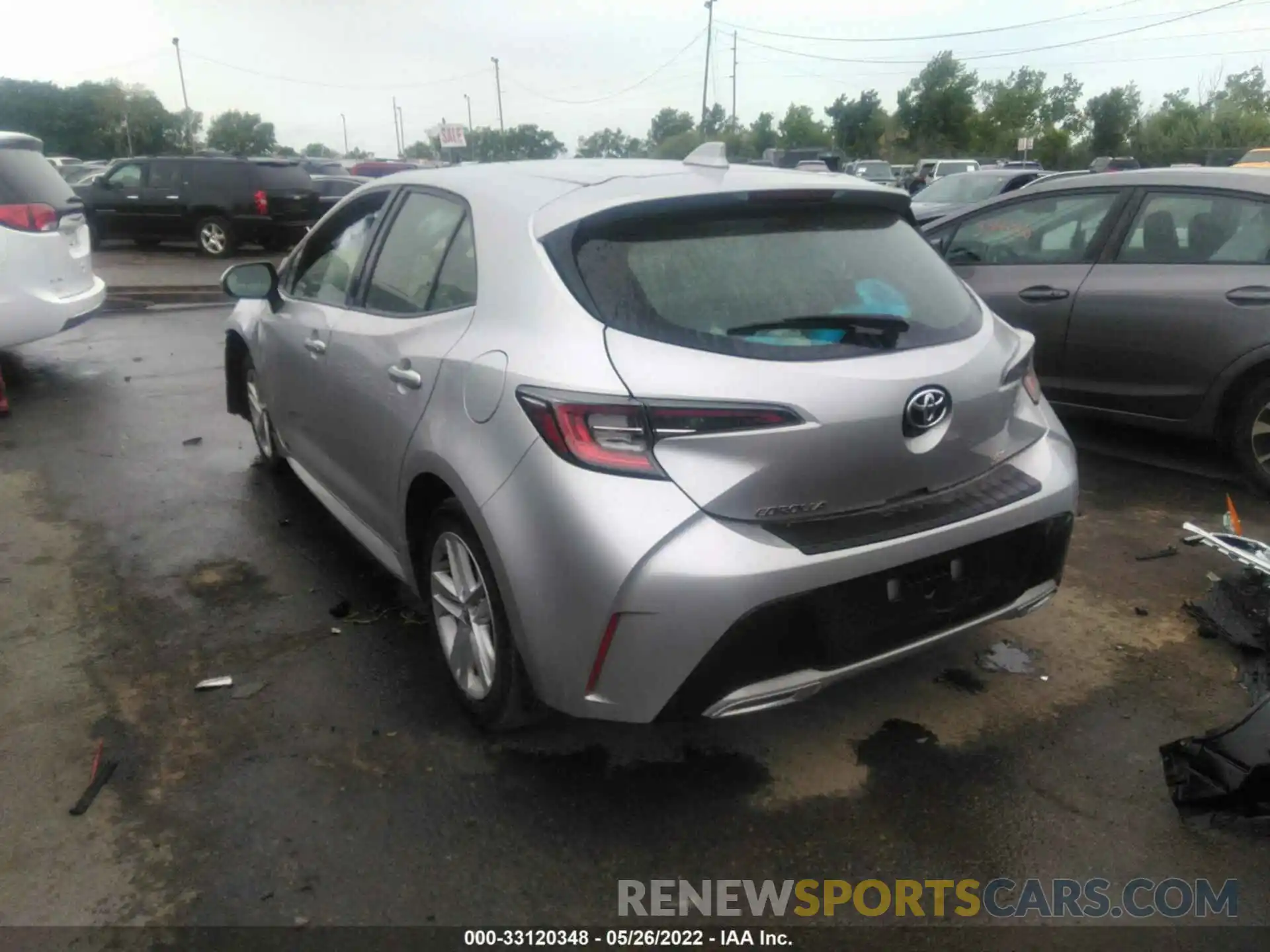 3 Photograph of a damaged car JTNK4RBE3K3019083 TOYOTA COROLLA HATCHBACK 2019