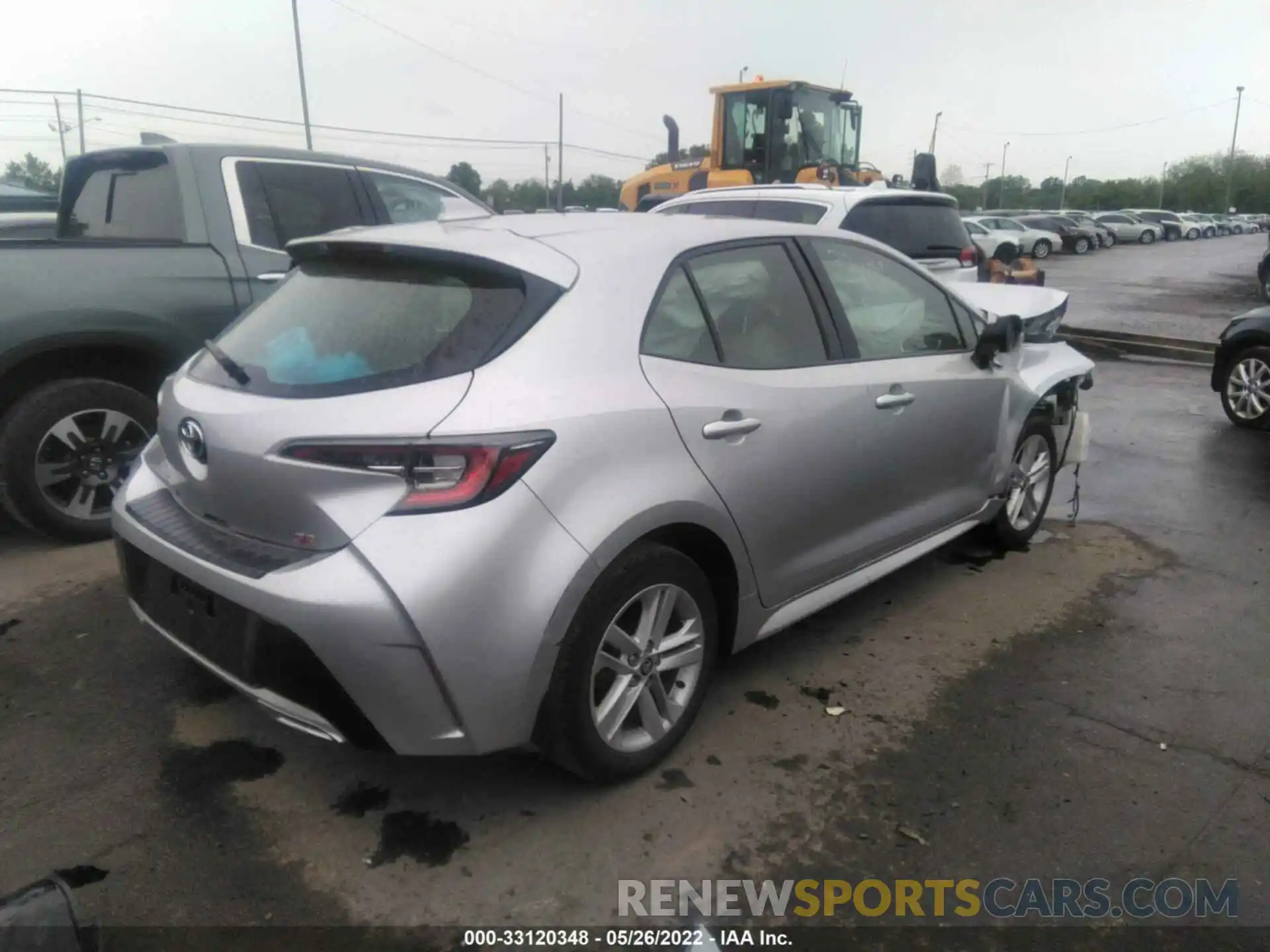 4 Photograph of a damaged car JTNK4RBE3K3019083 TOYOTA COROLLA HATCHBACK 2019