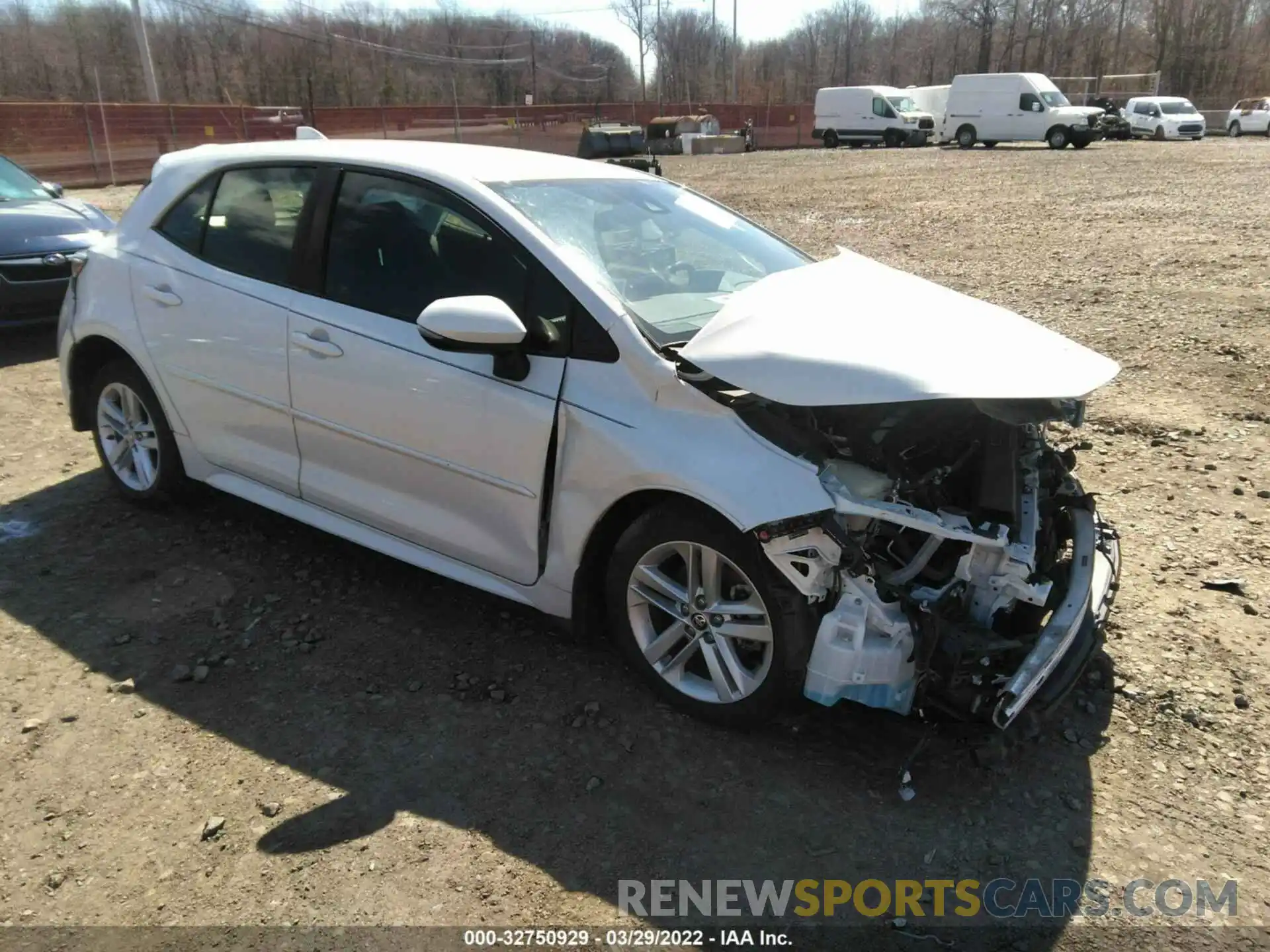 1 Photograph of a damaged car JTNK4RBE3K3028107 TOYOTA COROLLA HATCHBACK 2019