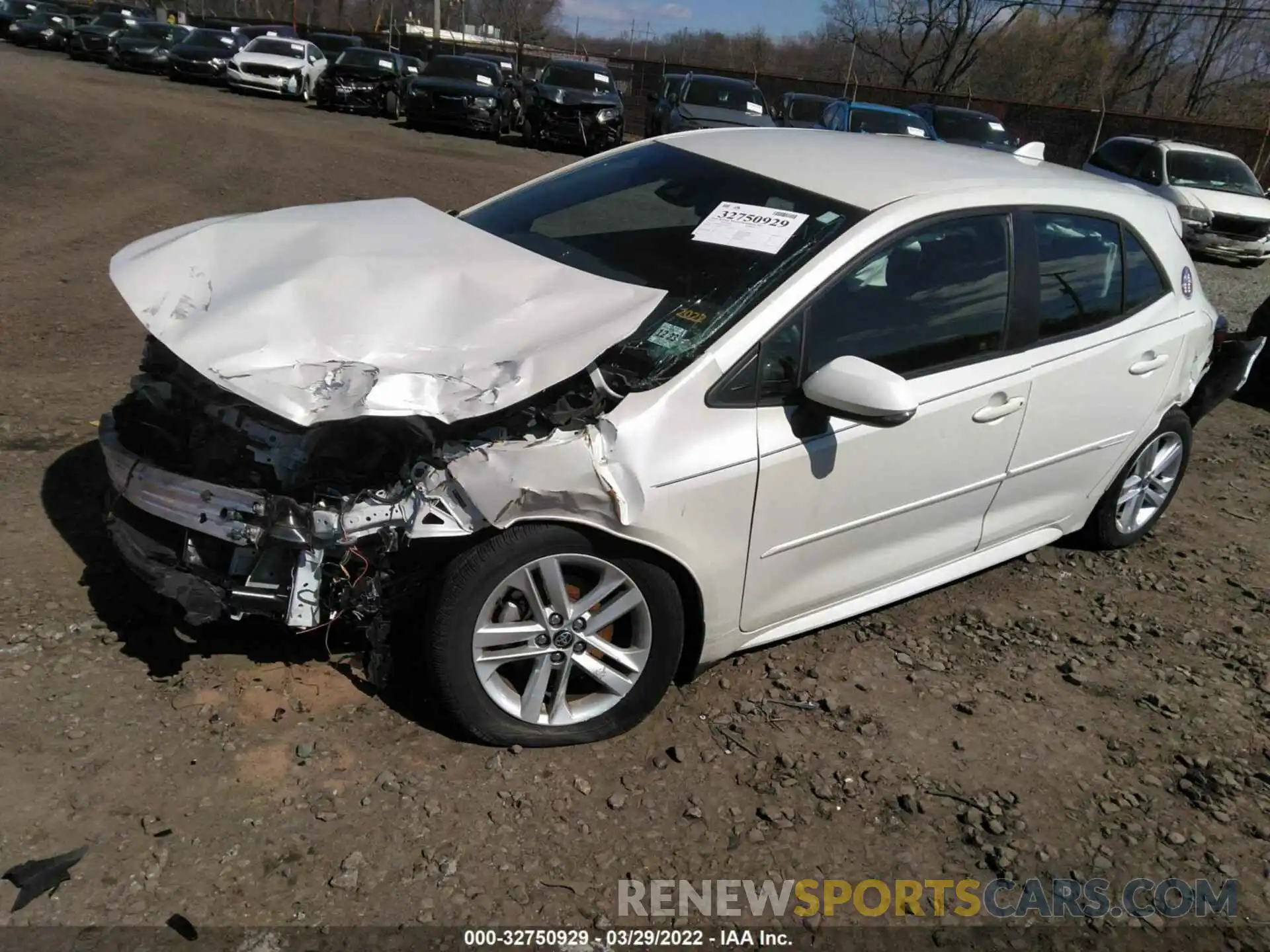 2 Photograph of a damaged car JTNK4RBE3K3028107 TOYOTA COROLLA HATCHBACK 2019