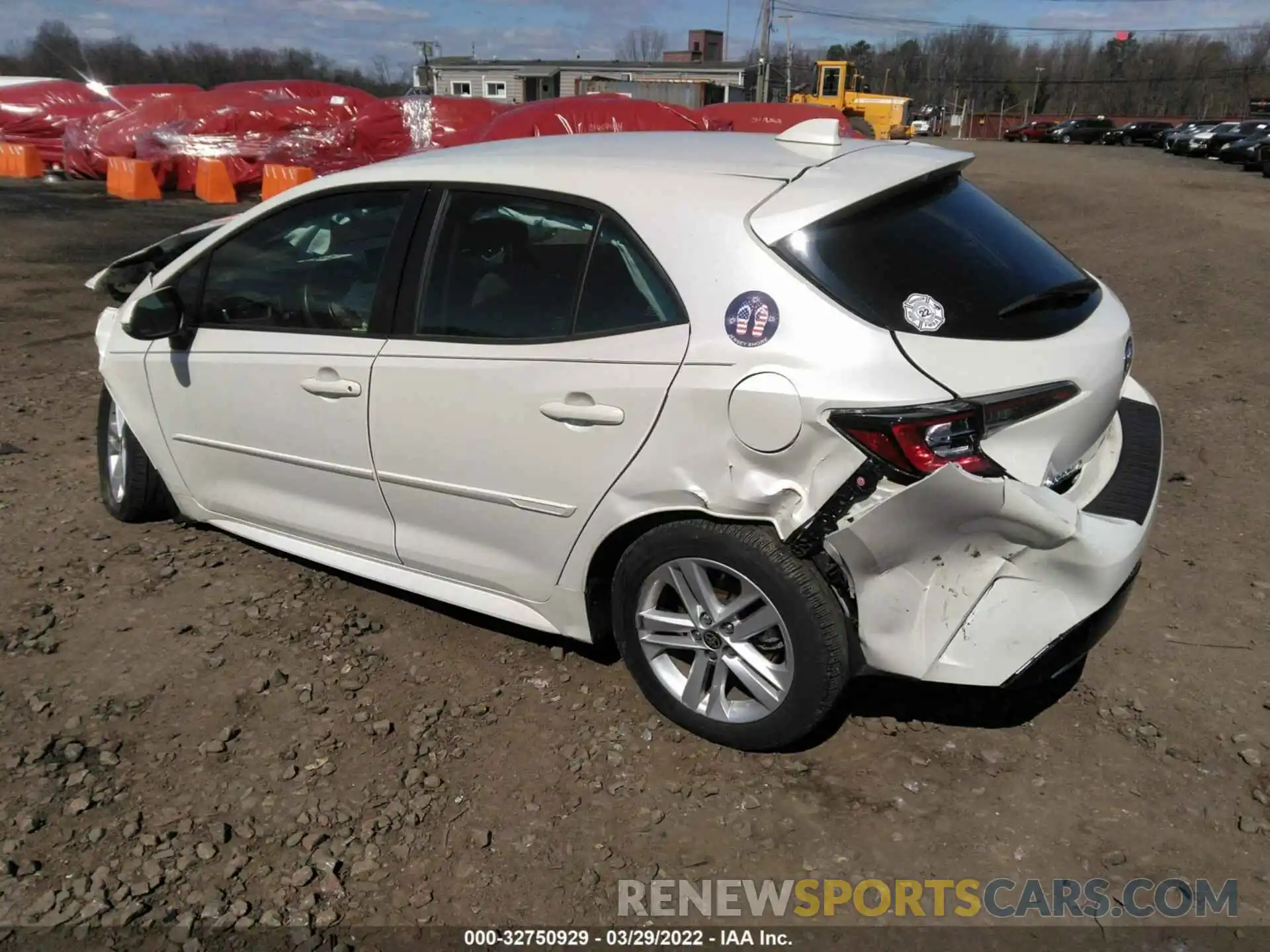 3 Photograph of a damaged car JTNK4RBE3K3028107 TOYOTA COROLLA HATCHBACK 2019