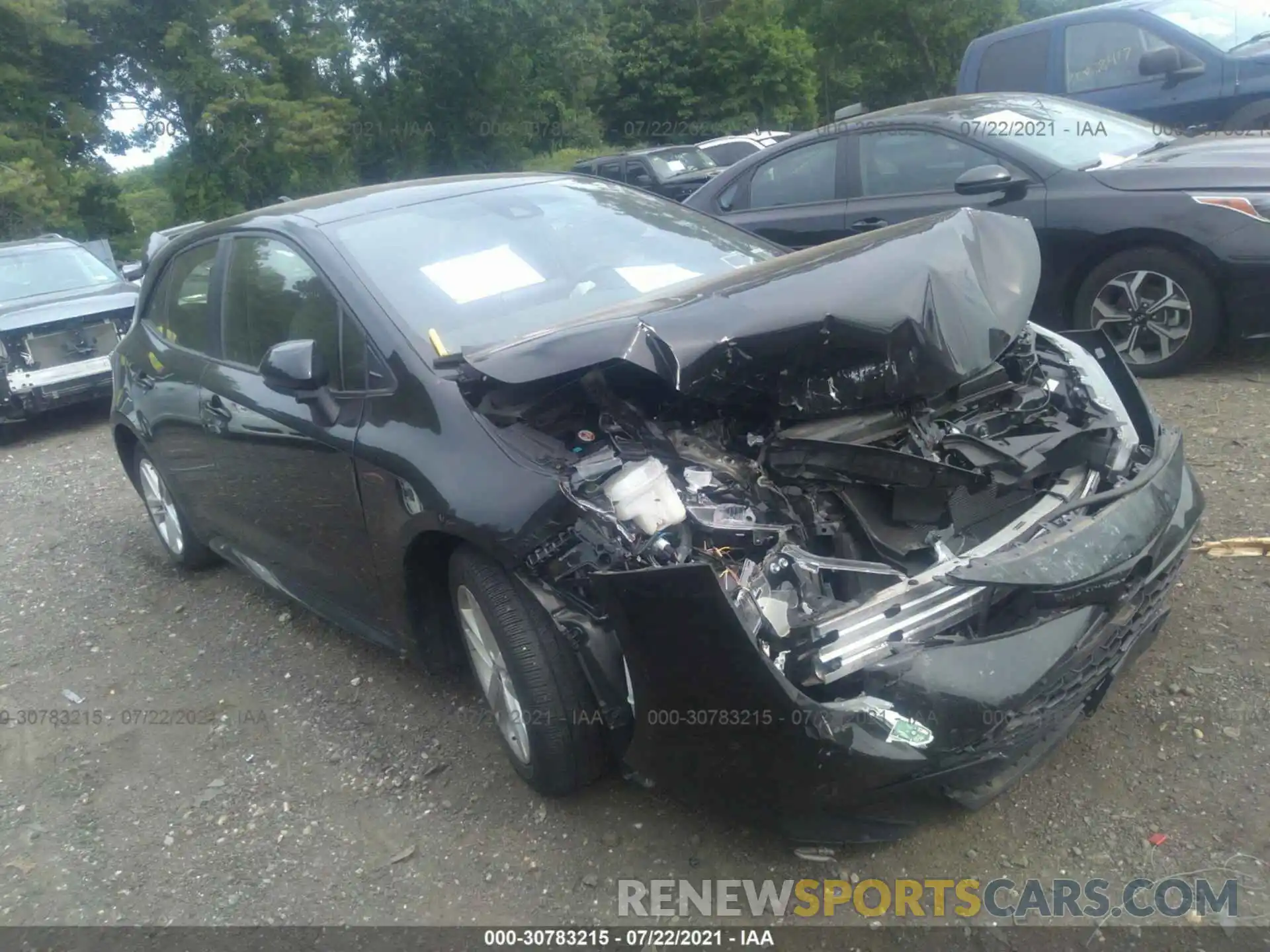 1 Photograph of a damaged car JTNK4RBE3K3028530 TOYOTA COROLLA HATCHBACK 2019