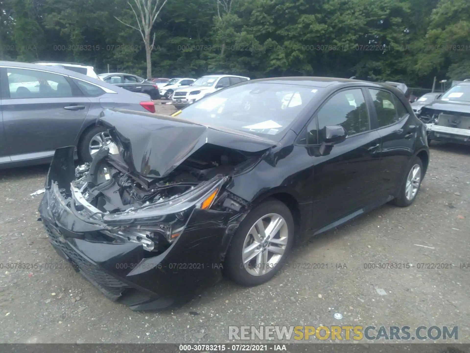 2 Photograph of a damaged car JTNK4RBE3K3028530 TOYOTA COROLLA HATCHBACK 2019