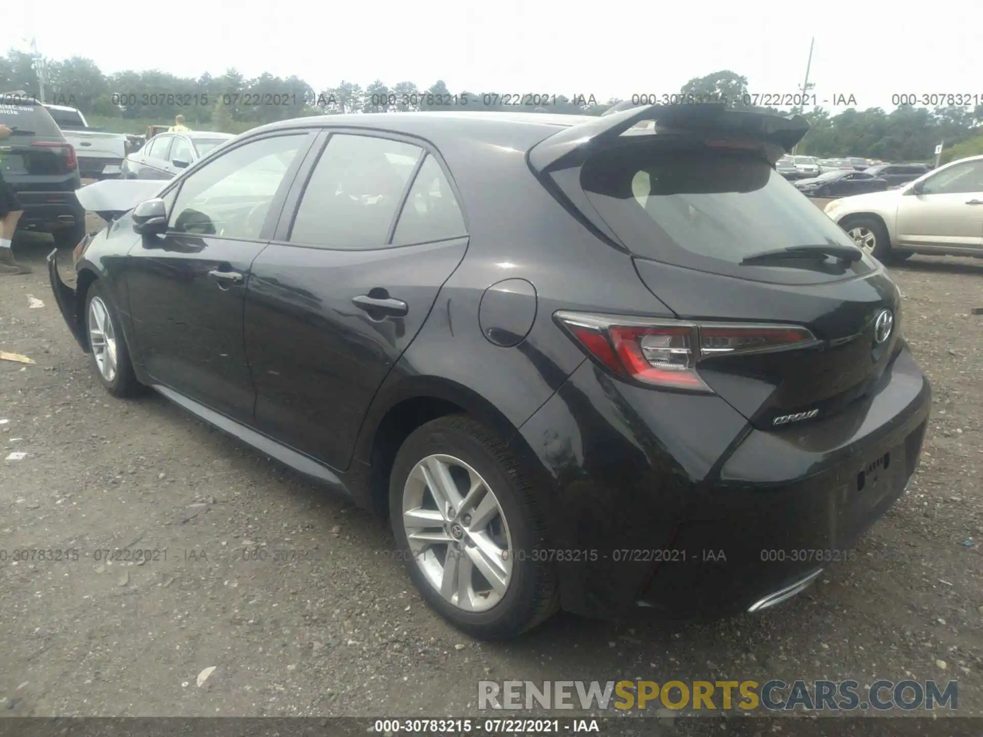 3 Photograph of a damaged car JTNK4RBE3K3028530 TOYOTA COROLLA HATCHBACK 2019