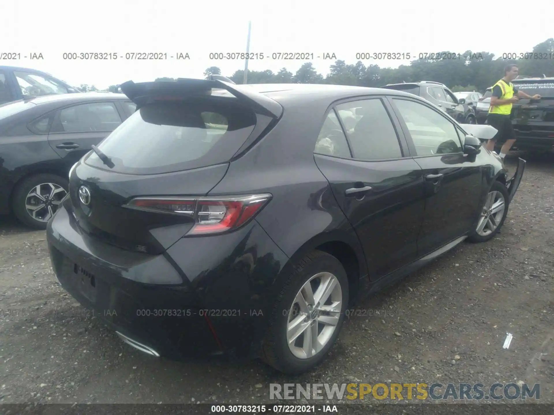 4 Photograph of a damaged car JTNK4RBE3K3028530 TOYOTA COROLLA HATCHBACK 2019