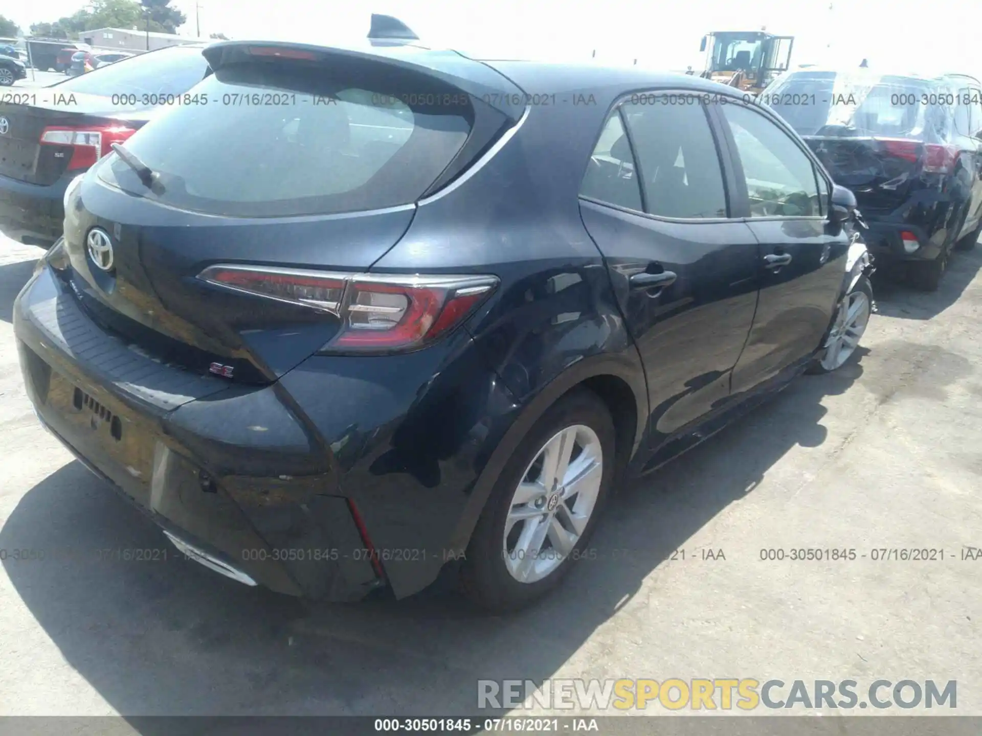 4 Photograph of a damaged car JTNK4RBE3K3030763 TOYOTA COROLLA HATCHBACK 2019