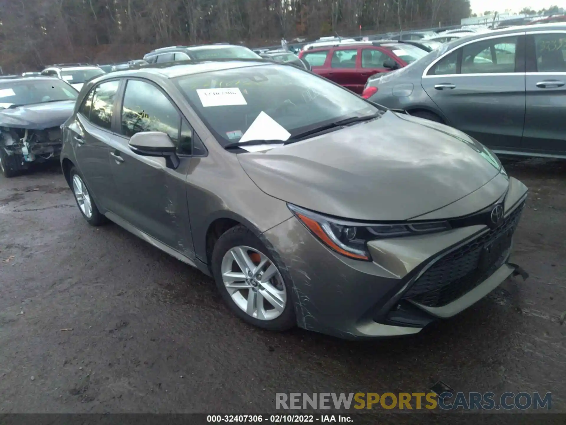 1 Photograph of a damaged car JTNK4RBE3K3032514 TOYOTA COROLLA HATCHBACK 2019