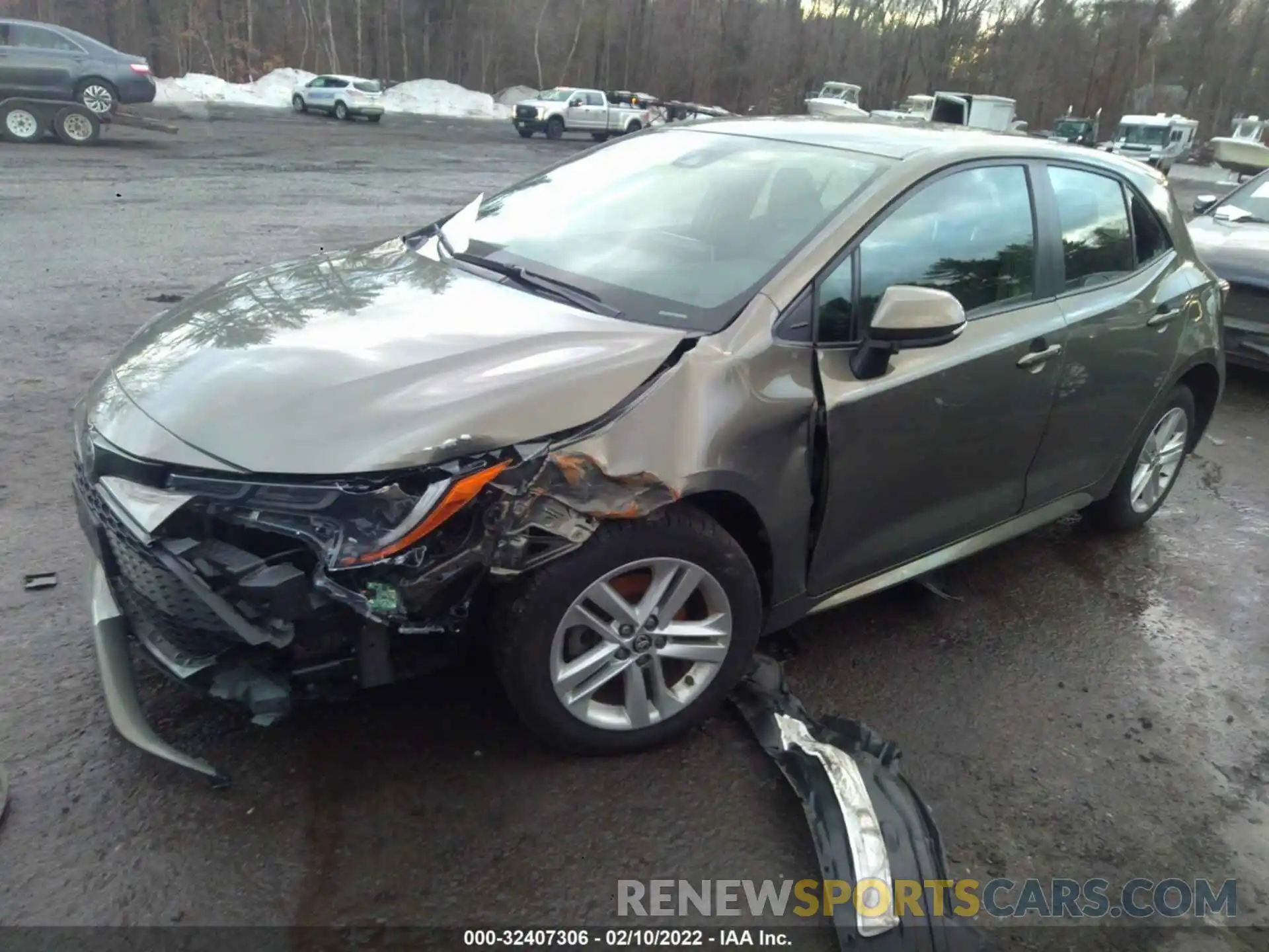 2 Photograph of a damaged car JTNK4RBE3K3032514 TOYOTA COROLLA HATCHBACK 2019