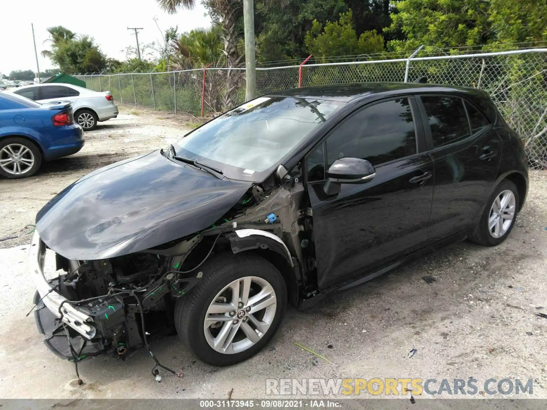 2 Photograph of a damaged car JTNK4RBE3K3034831 TOYOTA COROLLA HATCHBACK 2019