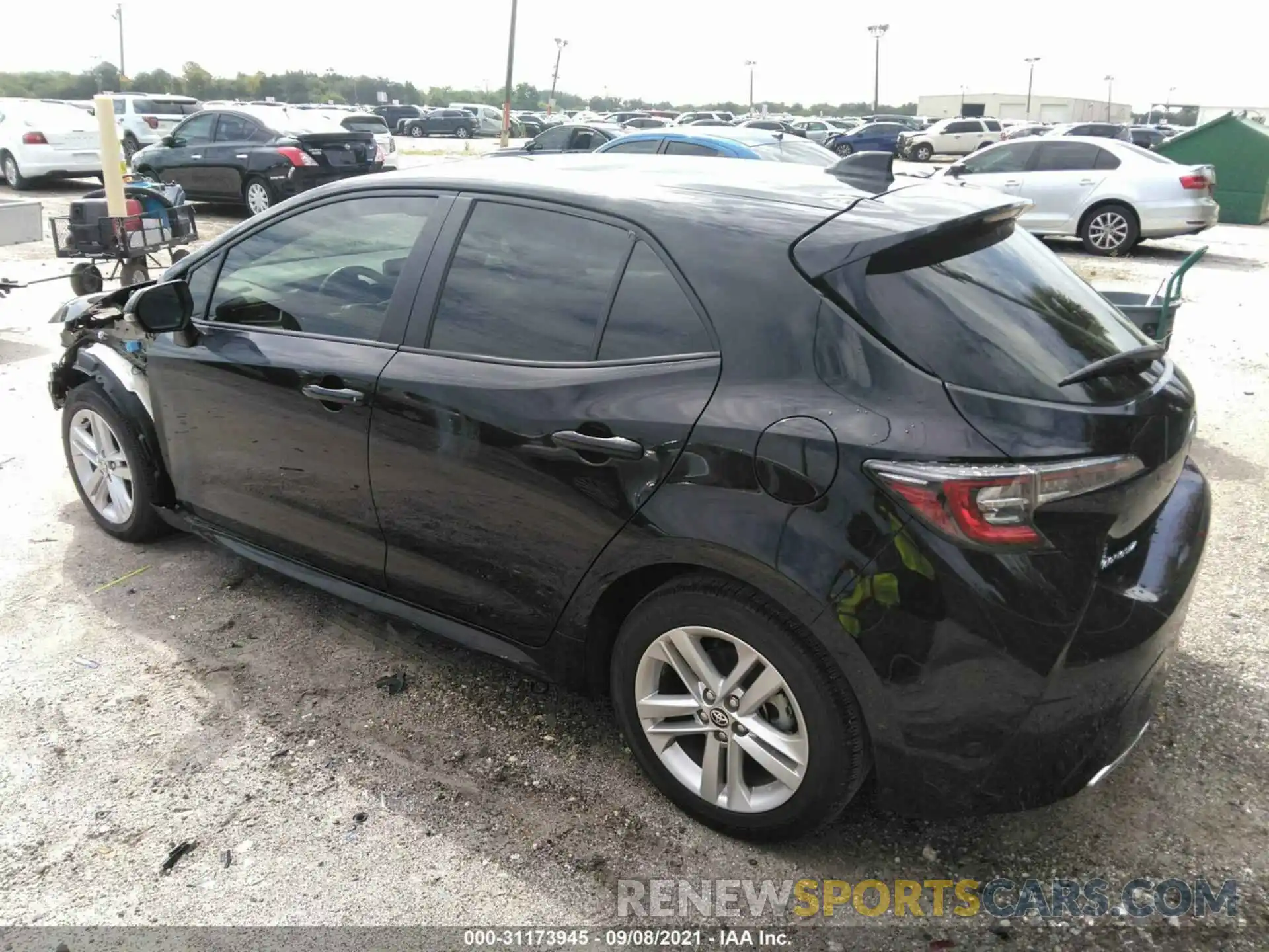 3 Photograph of a damaged car JTNK4RBE3K3034831 TOYOTA COROLLA HATCHBACK 2019