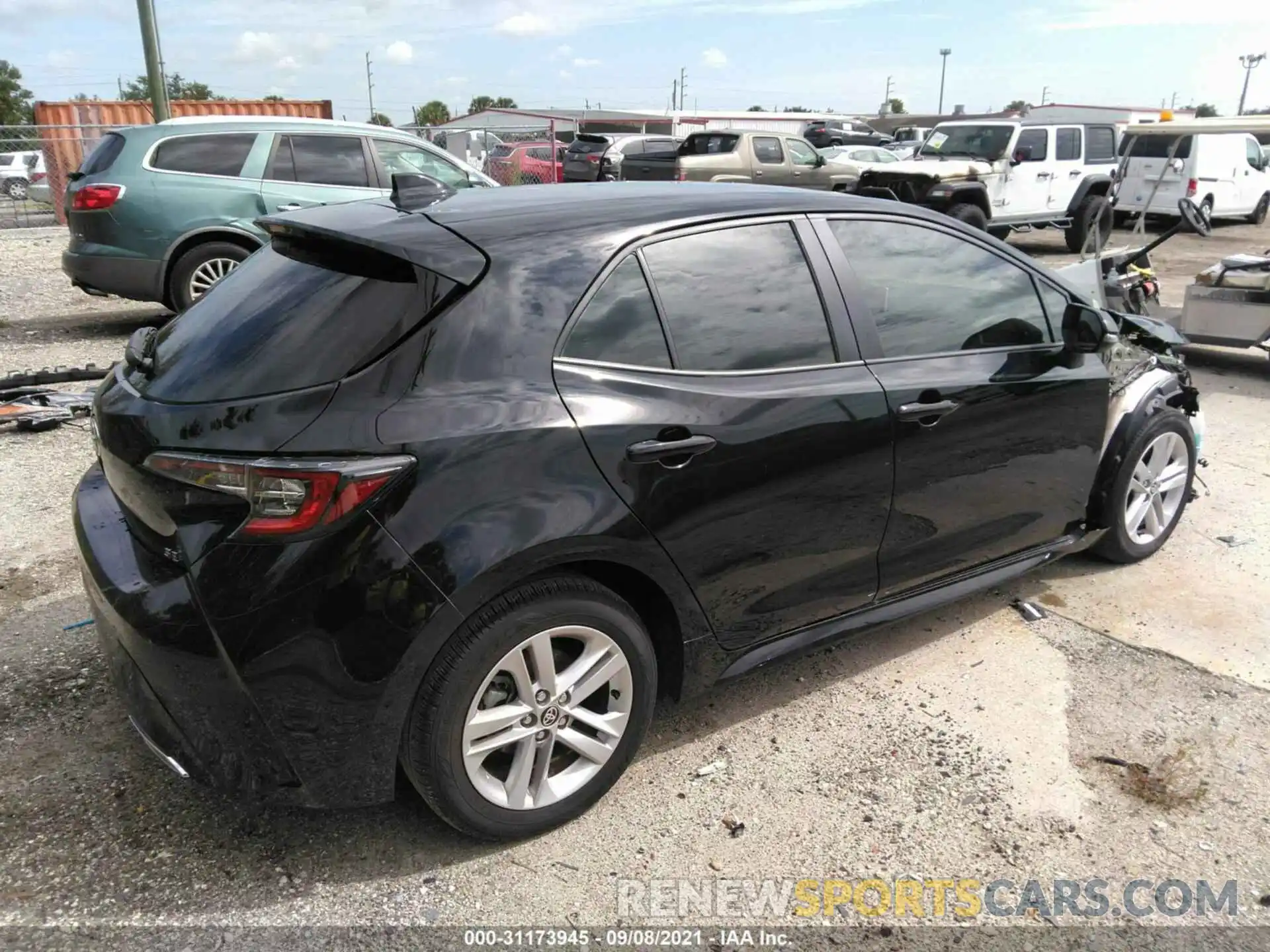 4 Photograph of a damaged car JTNK4RBE3K3034831 TOYOTA COROLLA HATCHBACK 2019