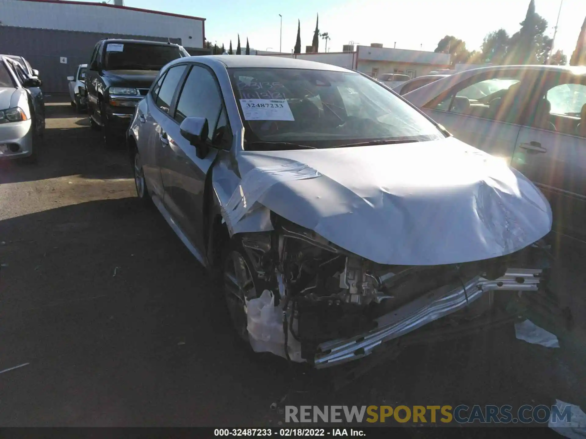 1 Photograph of a damaged car JTNK4RBE3K3034912 TOYOTA COROLLA HATCHBACK 2019