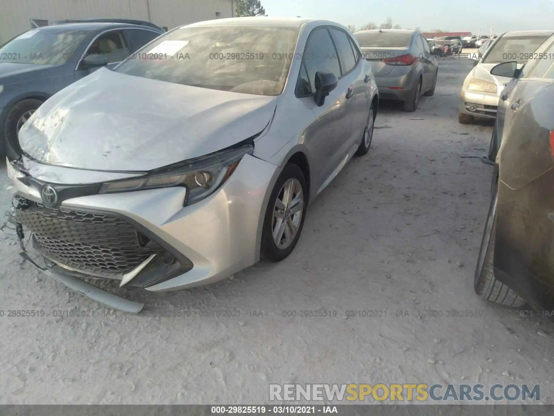 2 Photograph of a damaged car JTNK4RBE3K3036675 TOYOTA COROLLA HATCHBACK 2019