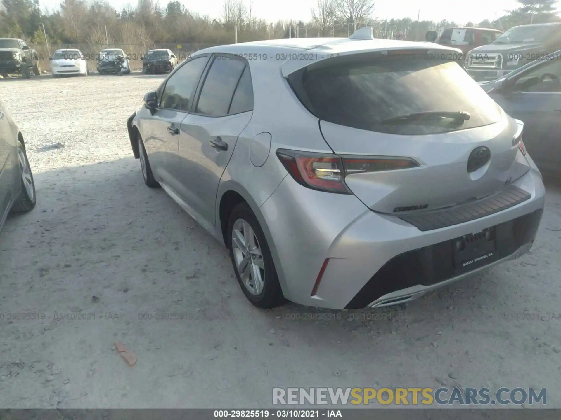 3 Photograph of a damaged car JTNK4RBE3K3036675 TOYOTA COROLLA HATCHBACK 2019