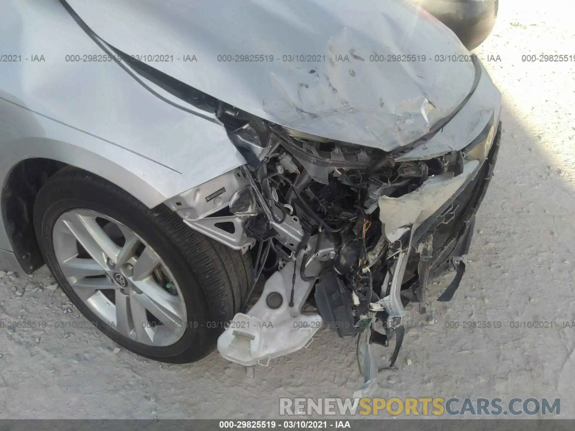 6 Photograph of a damaged car JTNK4RBE3K3036675 TOYOTA COROLLA HATCHBACK 2019