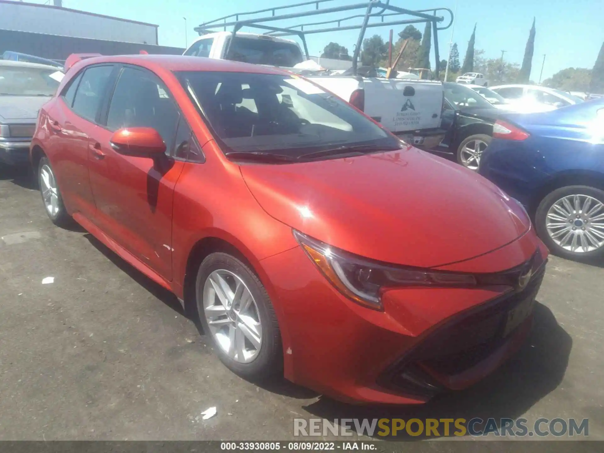 1 Photograph of a damaged car JTNK4RBE3K3039317 TOYOTA COROLLA HATCHBACK 2019