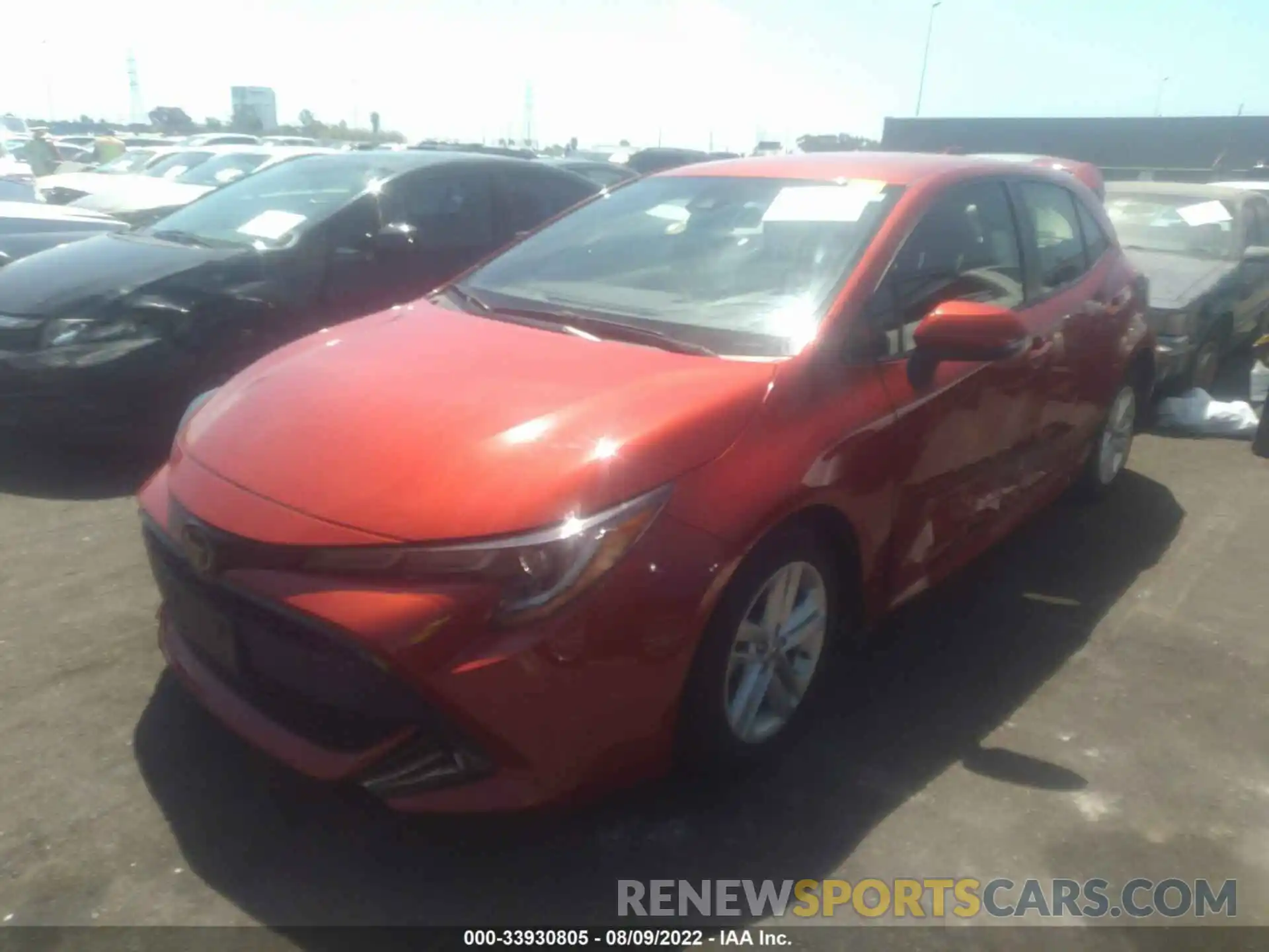 2 Photograph of a damaged car JTNK4RBE3K3039317 TOYOTA COROLLA HATCHBACK 2019