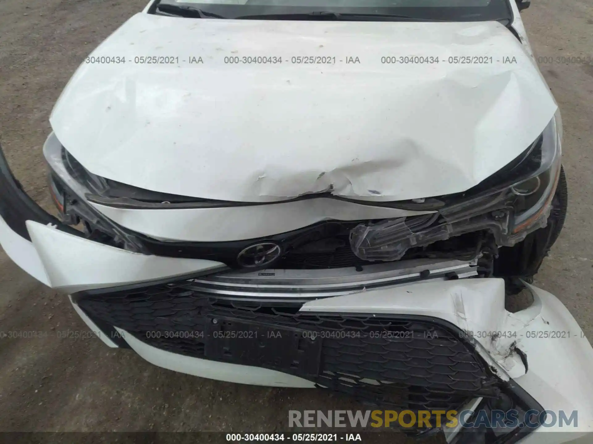 10 Photograph of a damaged car JTNK4RBE3K3047109 TOYOTA COROLLA HATCHBACK 2019