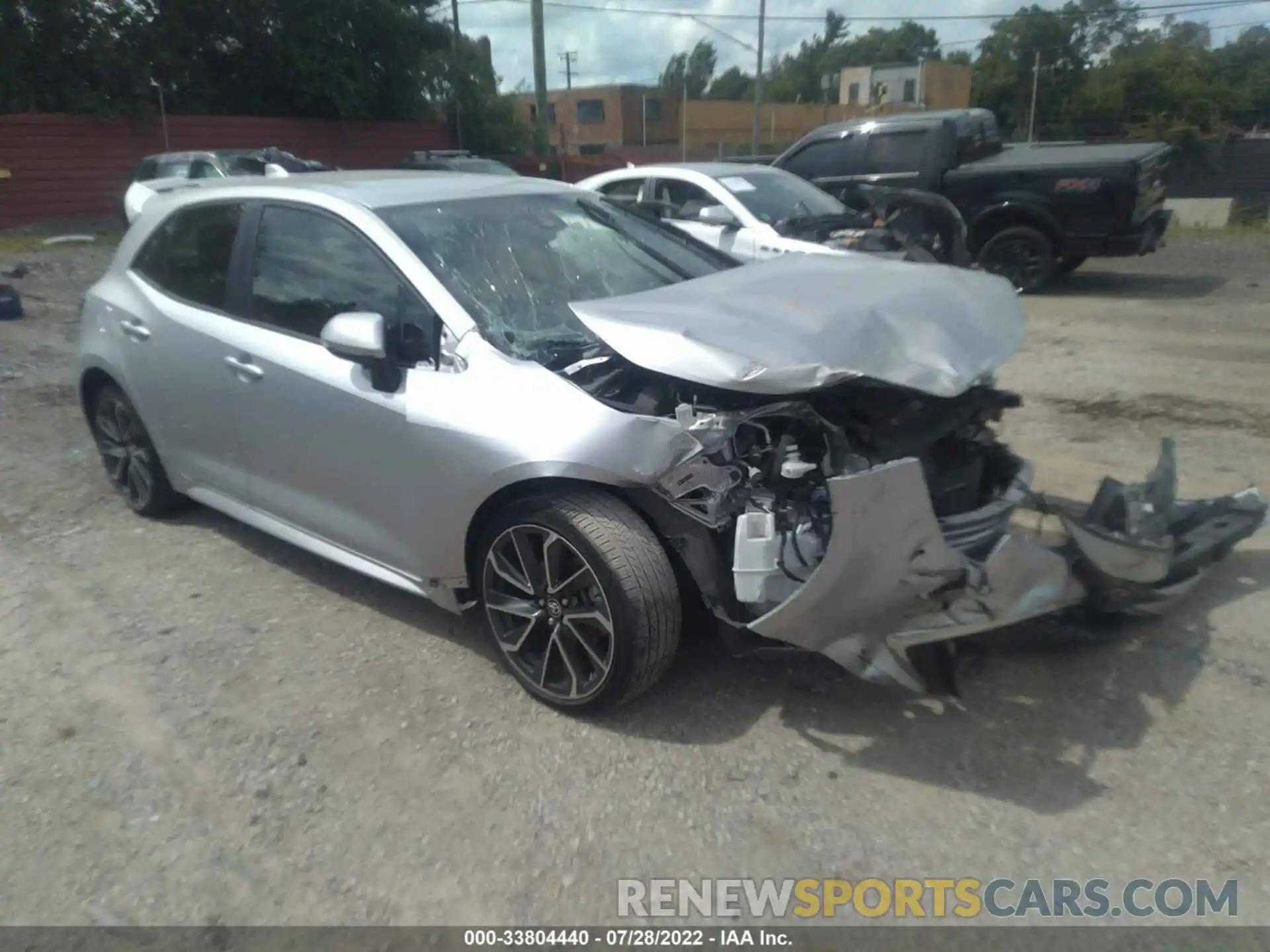 1 Photograph of a damaged car JTNK4RBE3K3047787 TOYOTA COROLLA HATCHBACK 2019