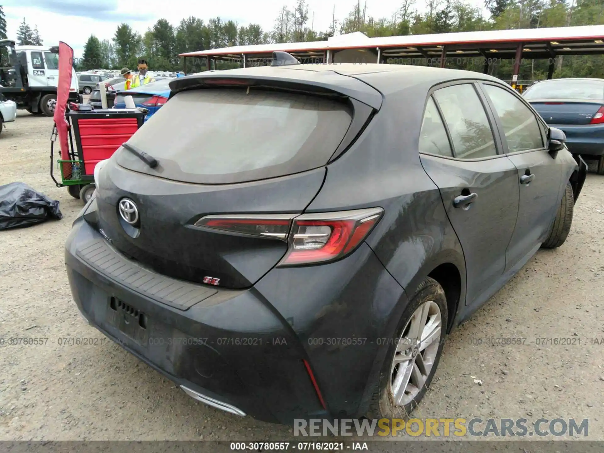 4 Photograph of a damaged car JTNK4RBE3K3051726 TOYOTA COROLLA HATCHBACK 2019