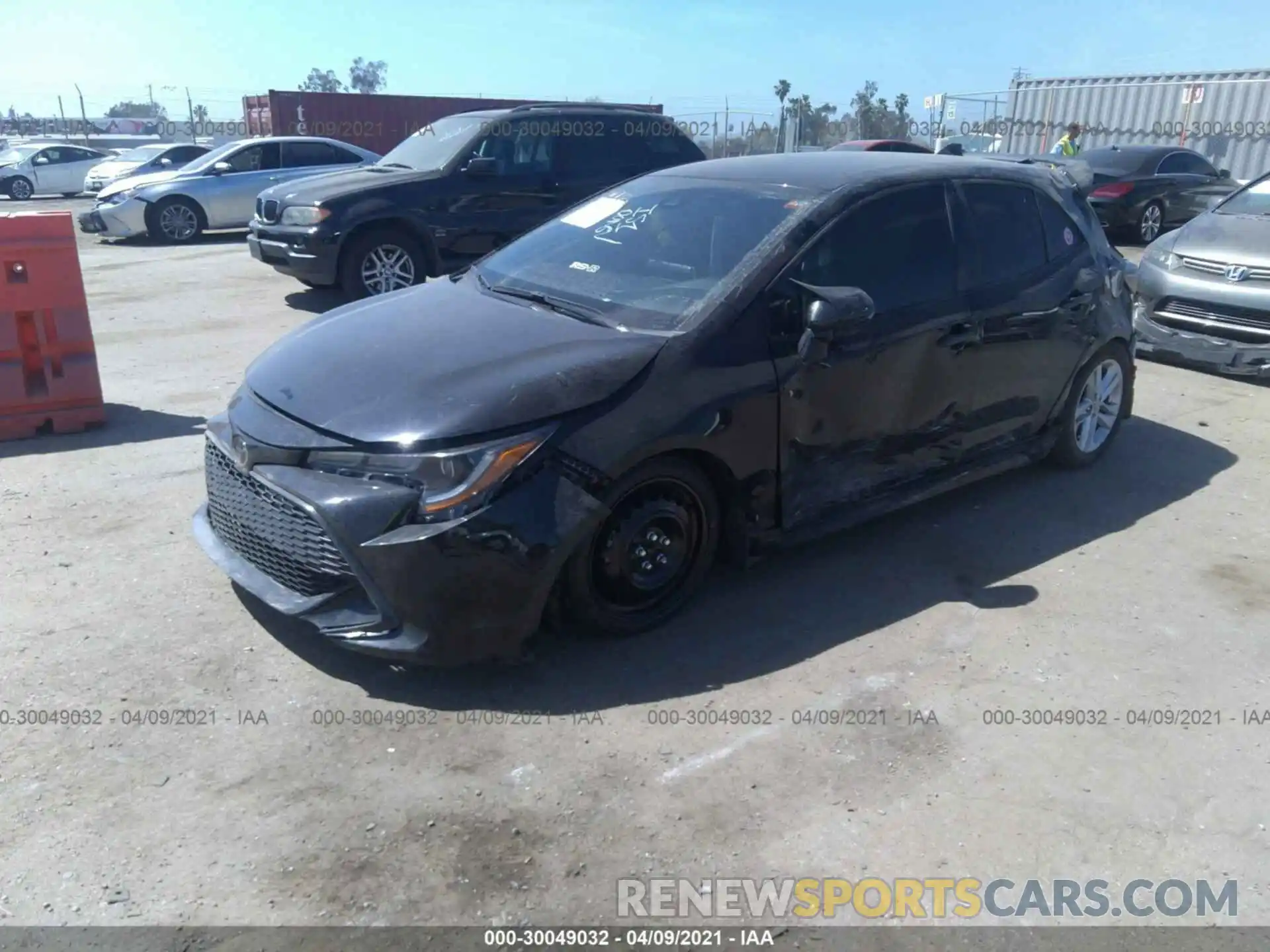 2 Photograph of a damaged car JTNK4RBE3K3053024 TOYOTA COROLLA HATCHBACK 2019