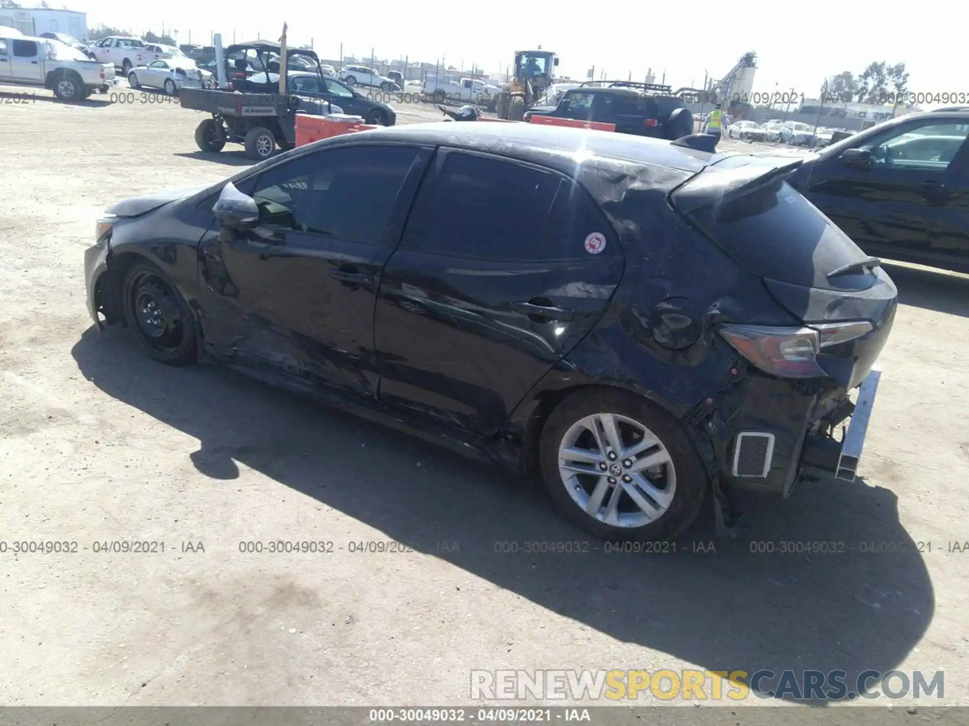 3 Photograph of a damaged car JTNK4RBE3K3053024 TOYOTA COROLLA HATCHBACK 2019