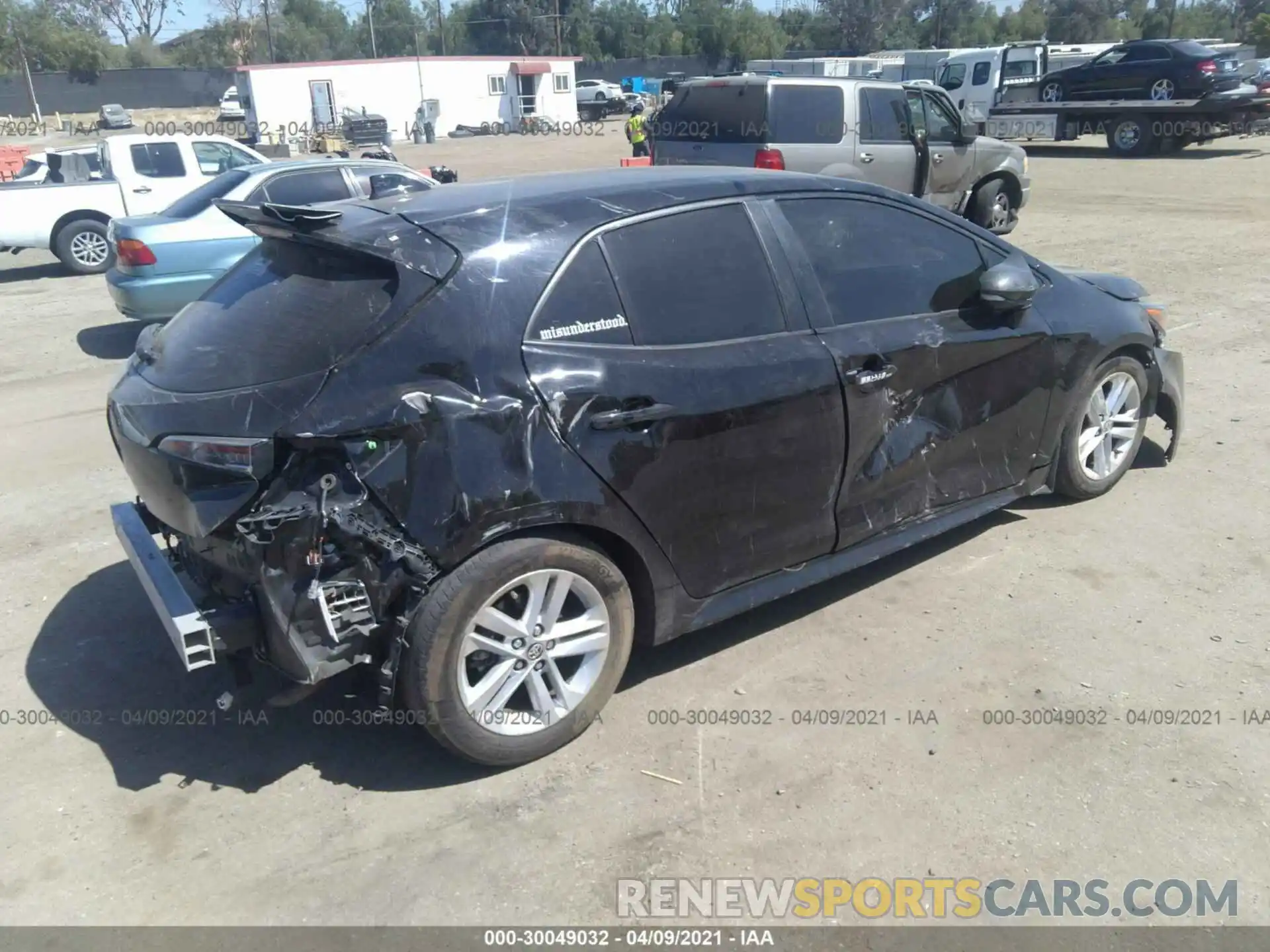 4 Photograph of a damaged car JTNK4RBE3K3053024 TOYOTA COROLLA HATCHBACK 2019