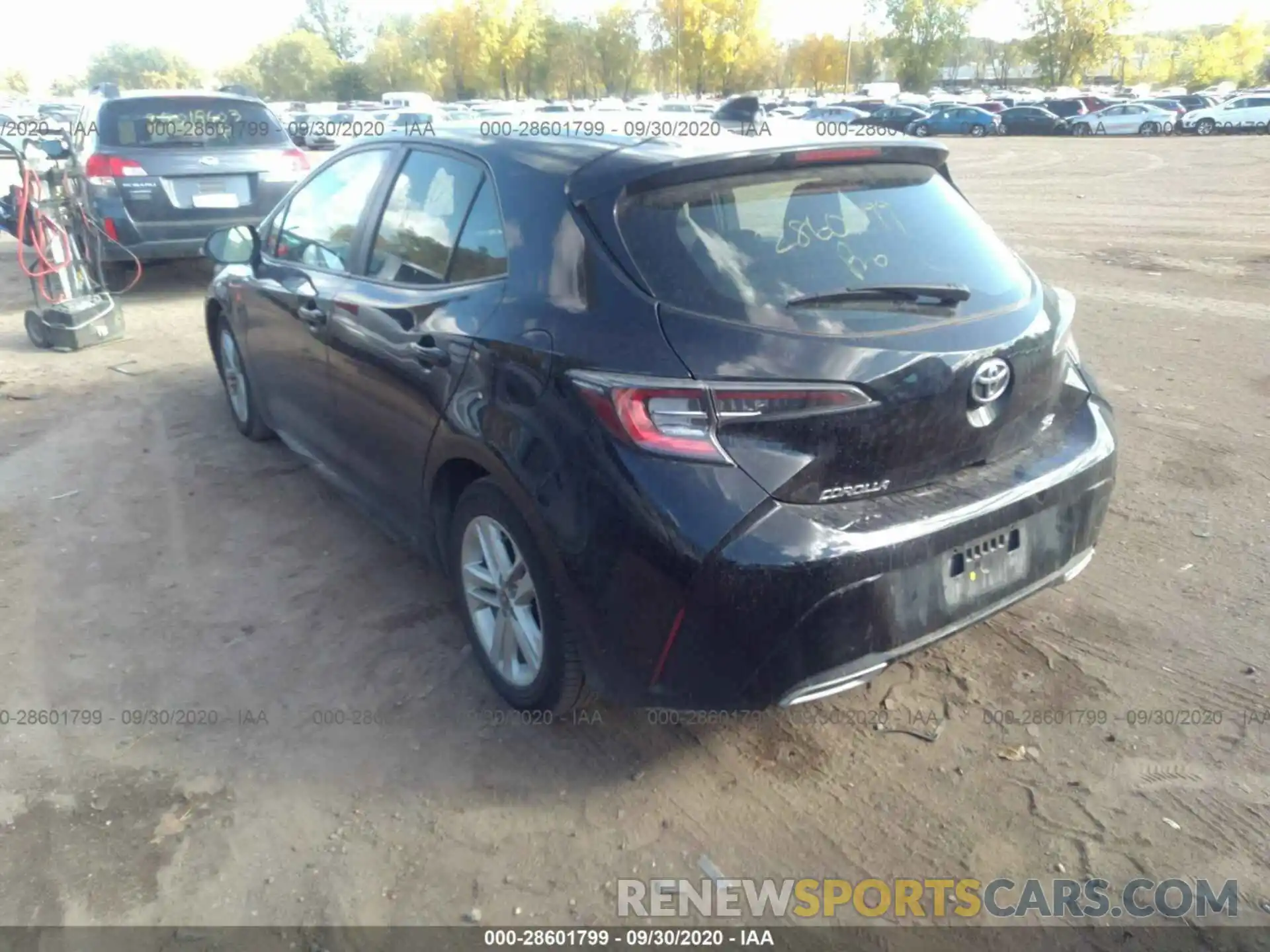 3 Photograph of a damaged car JTNK4RBE3K3066291 TOYOTA COROLLA HATCHBACK 2019