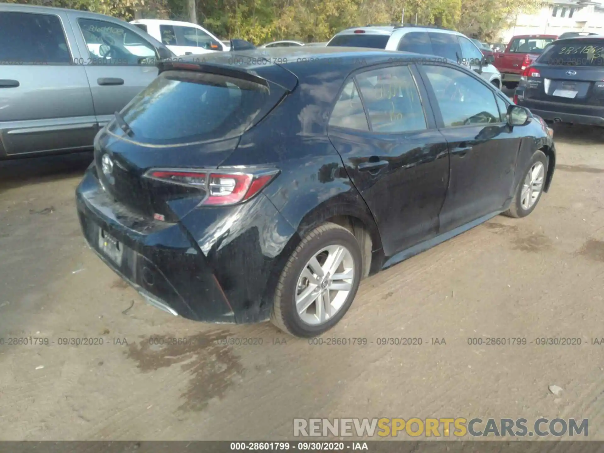 4 Photograph of a damaged car JTNK4RBE3K3066291 TOYOTA COROLLA HATCHBACK 2019