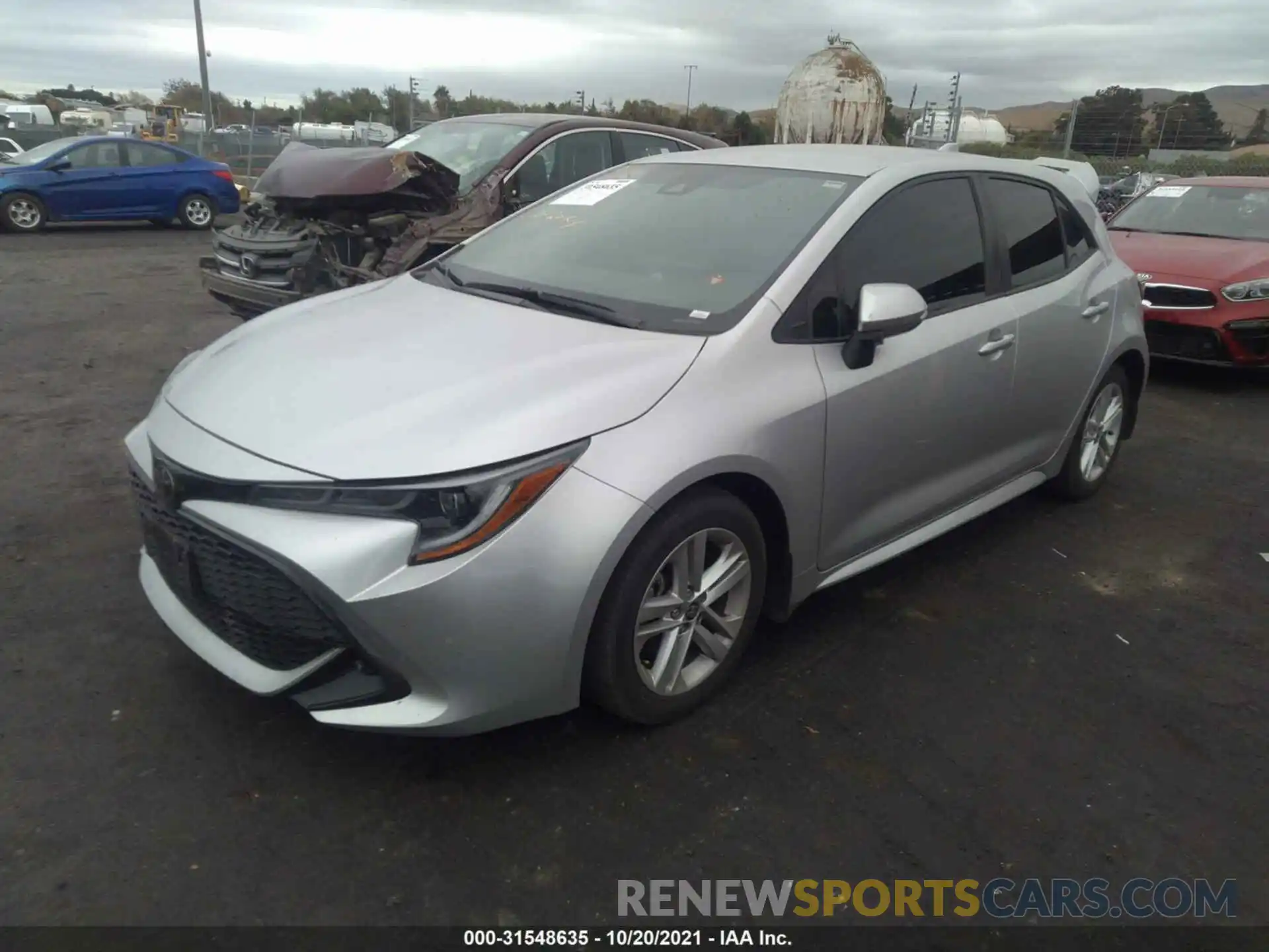 2 Photograph of a damaged car JTNK4RBE3K3069076 TOYOTA COROLLA HATCHBACK 2019