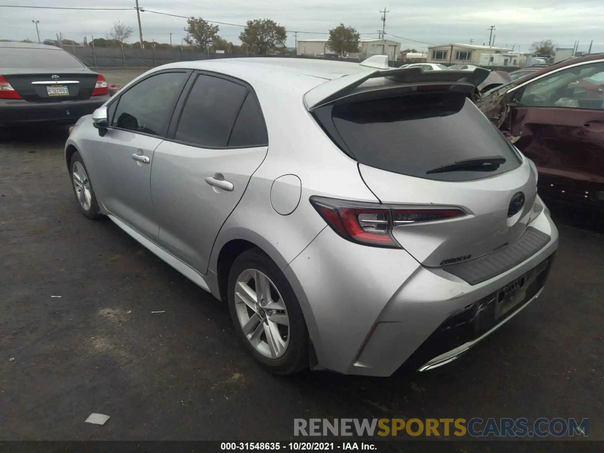 3 Photograph of a damaged car JTNK4RBE3K3069076 TOYOTA COROLLA HATCHBACK 2019