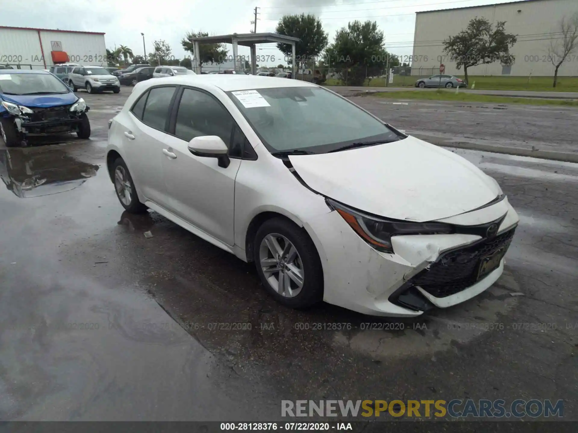 1 Photograph of a damaged car JTNK4RBE4K3000719 TOYOTA COROLLA HATCHBACK 2019