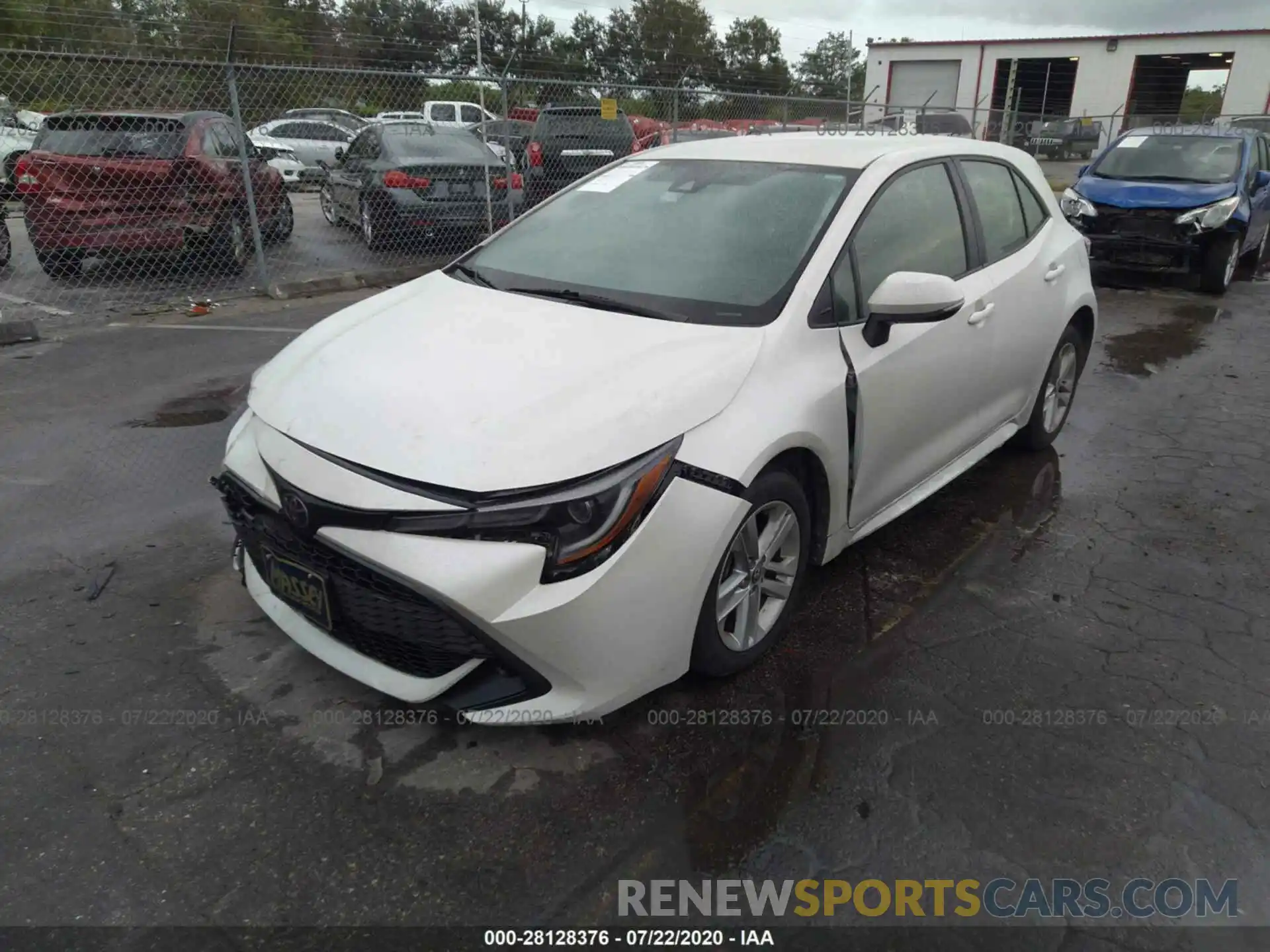 2 Photograph of a damaged car JTNK4RBE4K3000719 TOYOTA COROLLA HATCHBACK 2019