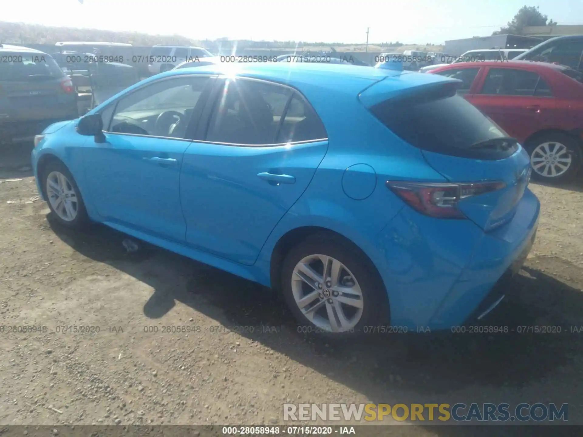 3 Photograph of a damaged car JTNK4RBE4K3001191 TOYOTA COROLLA HATCHBACK 2019