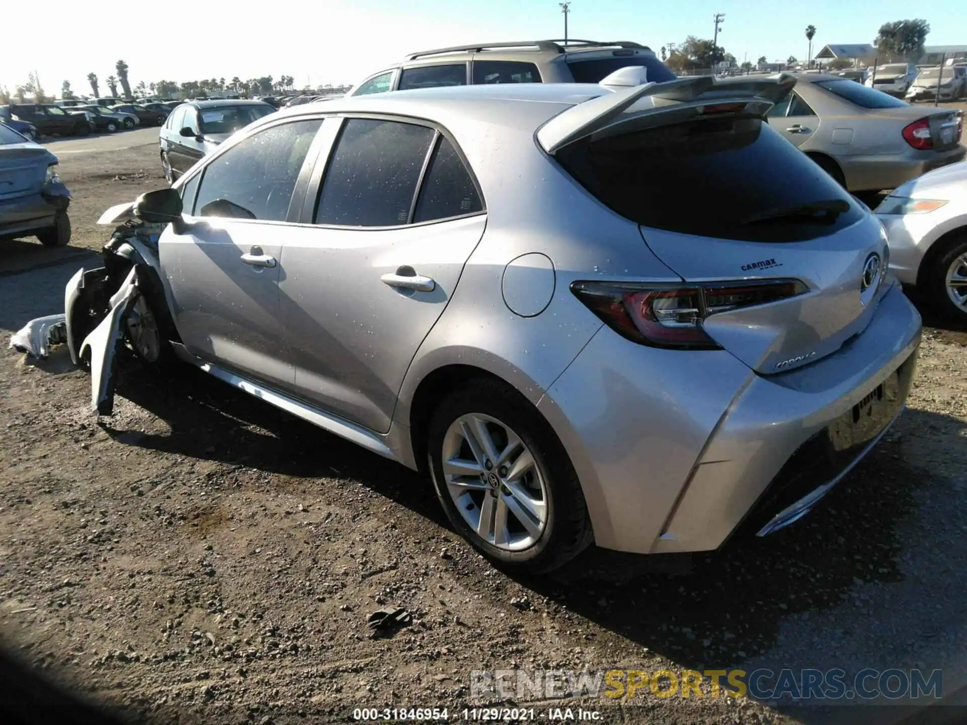 3 Photograph of a damaged car JTNK4RBE4K3007931 TOYOTA COROLLA HATCHBACK 2019