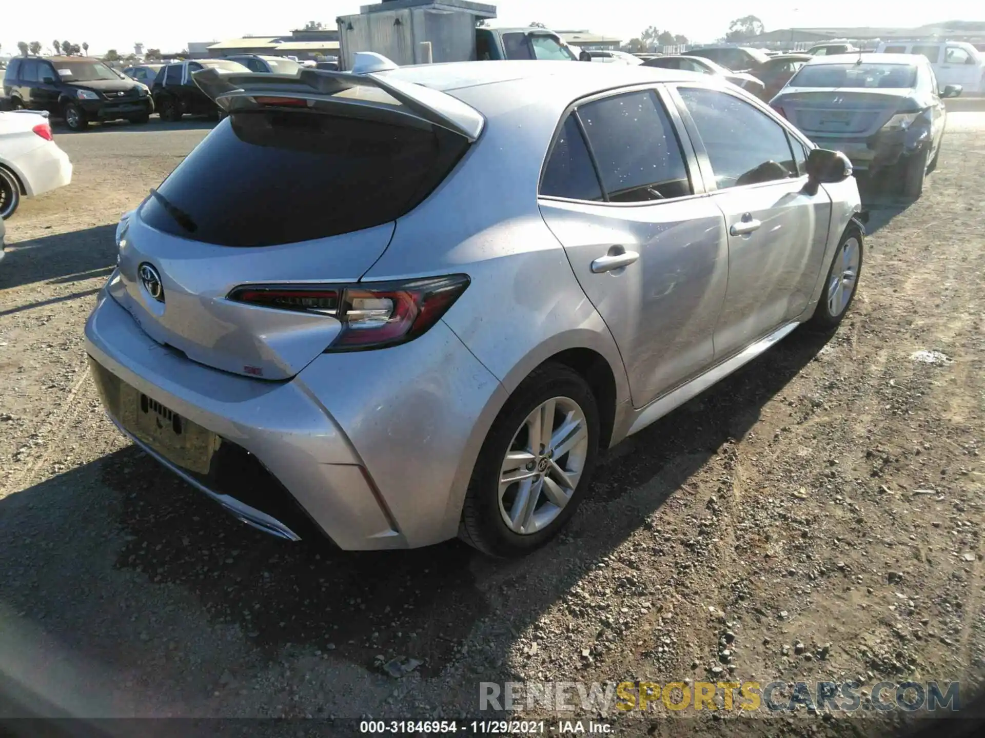 4 Photograph of a damaged car JTNK4RBE4K3007931 TOYOTA COROLLA HATCHBACK 2019