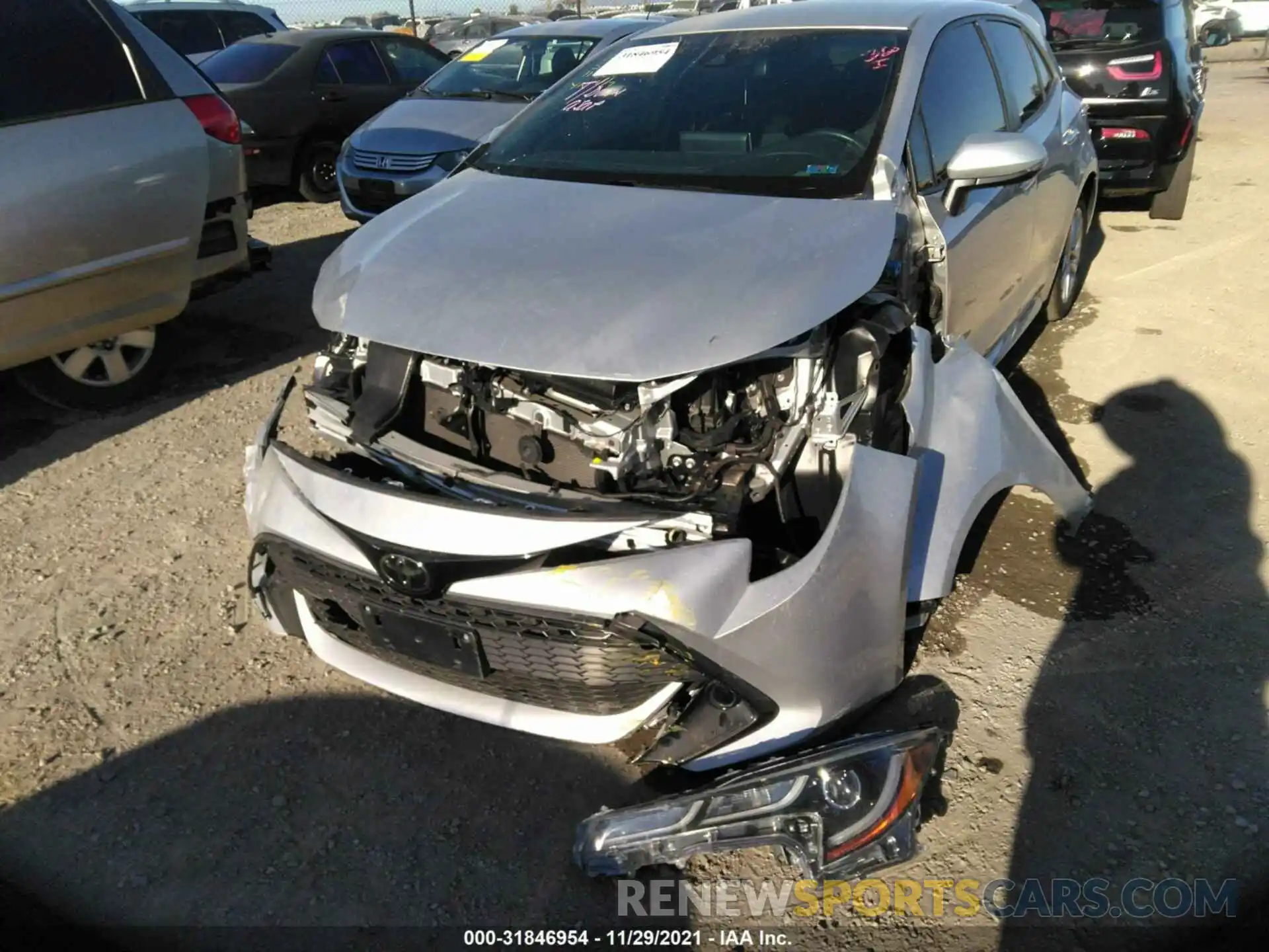 6 Photograph of a damaged car JTNK4RBE4K3007931 TOYOTA COROLLA HATCHBACK 2019