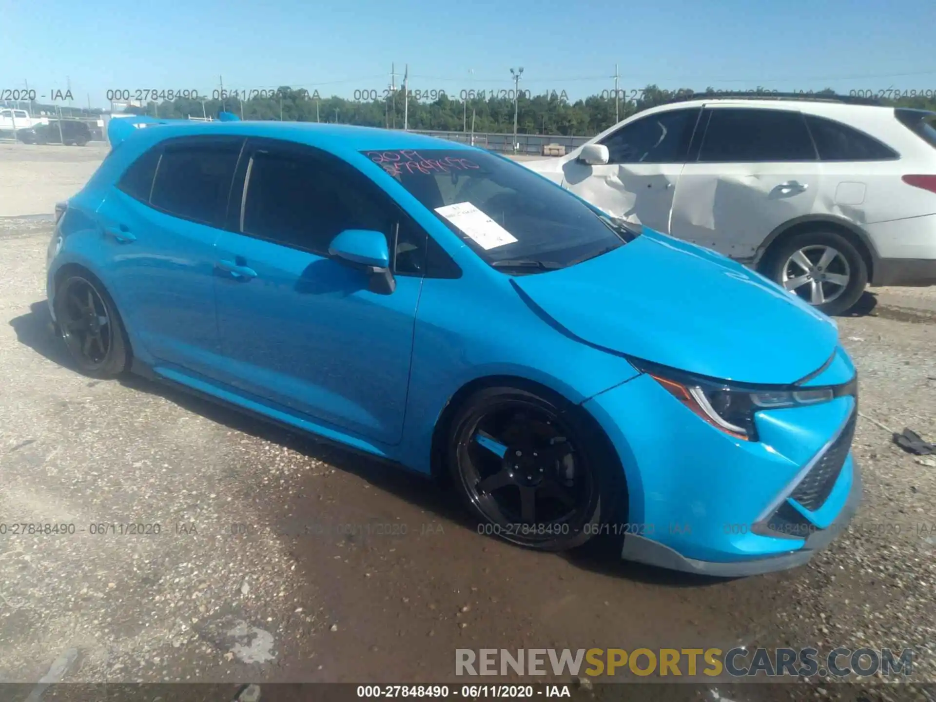 1 Photograph of a damaged car JTNK4RBE4K3012899 TOYOTA COROLLA HATCHBACK 2019