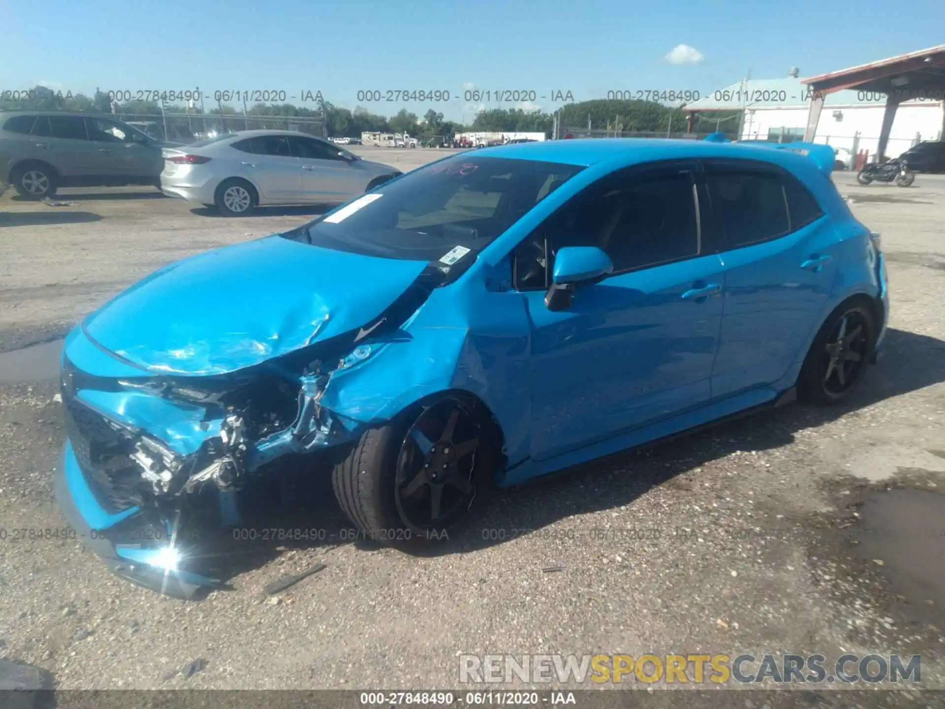 2 Photograph of a damaged car JTNK4RBE4K3012899 TOYOTA COROLLA HATCHBACK 2019