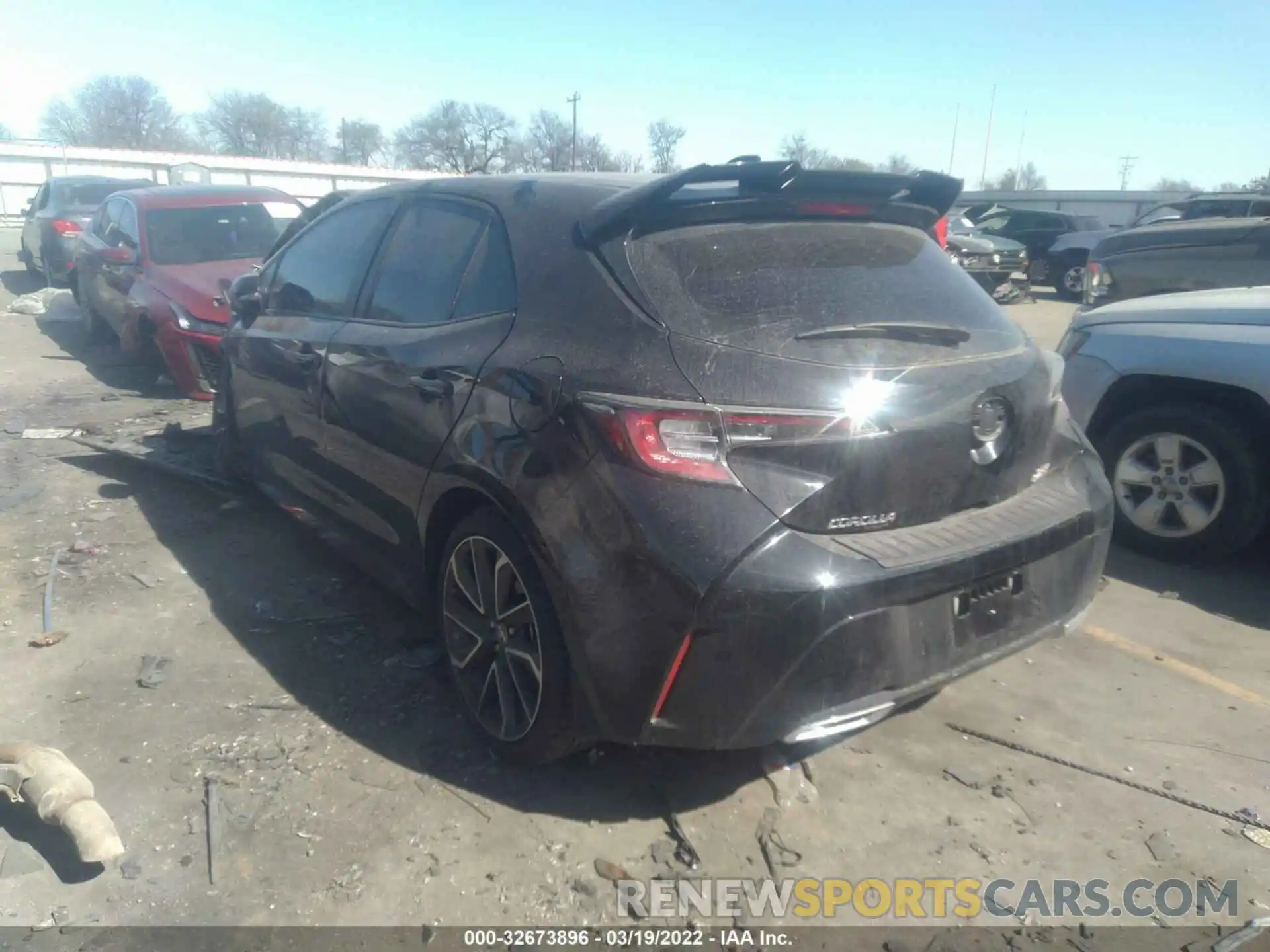 3 Photograph of a damaged car JTNK4RBE4K3013762 TOYOTA COROLLA HATCHBACK 2019