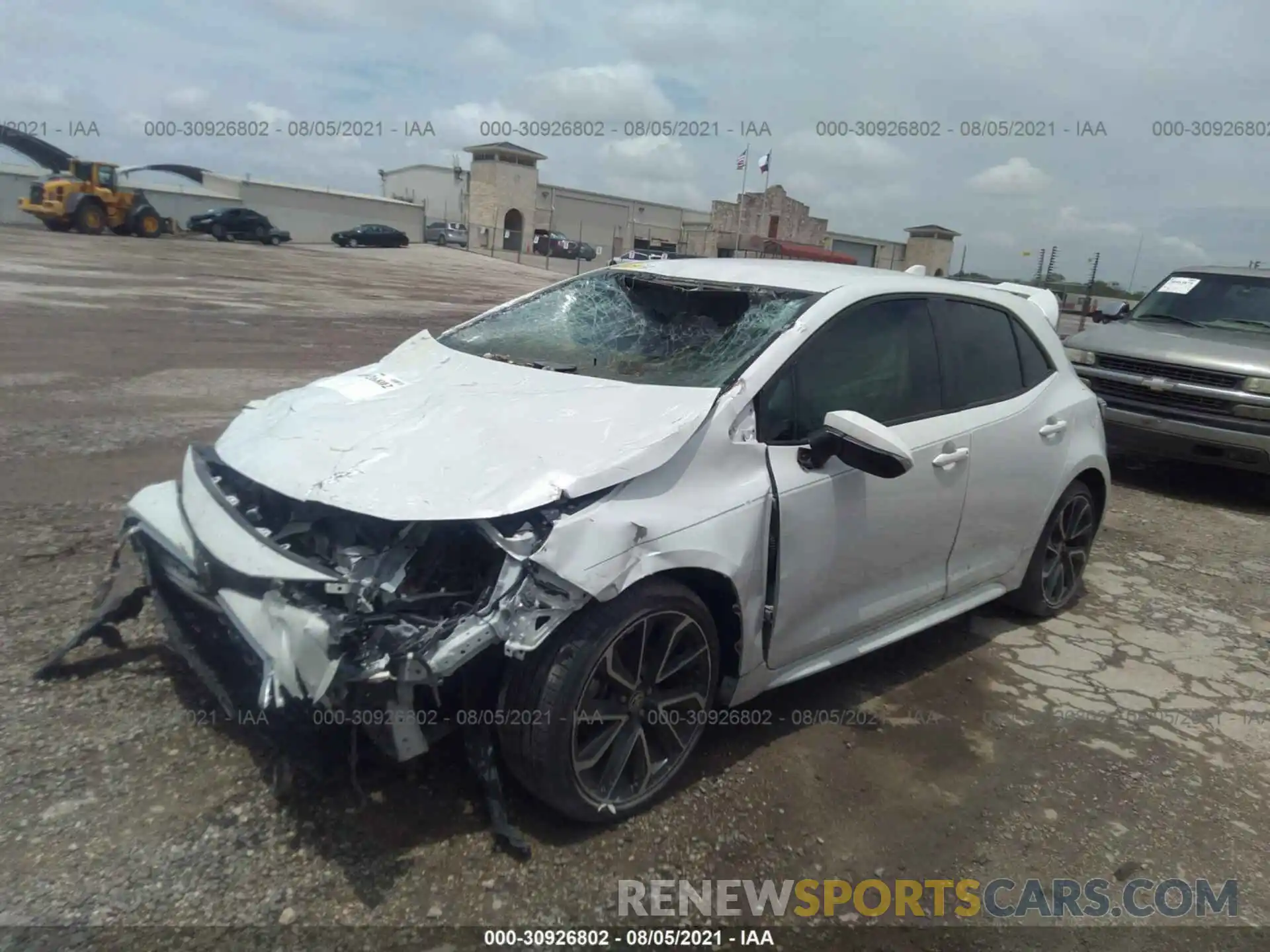 2 Photograph of a damaged car JTNK4RBE4K3016077 TOYOTA COROLLA HATCHBACK 2019