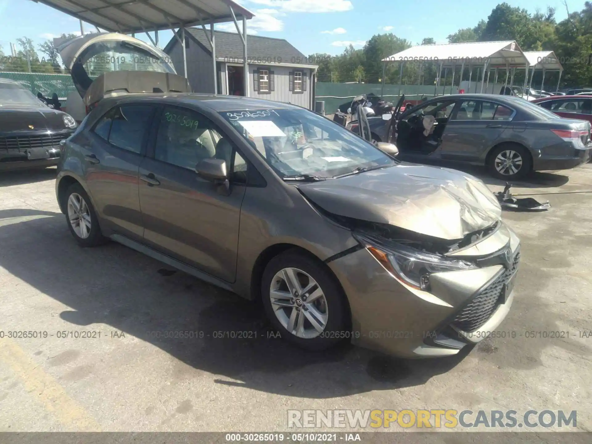 1 Photograph of a damaged car JTNK4RBE4K3024308 TOYOTA COROLLA HATCHBACK 2019